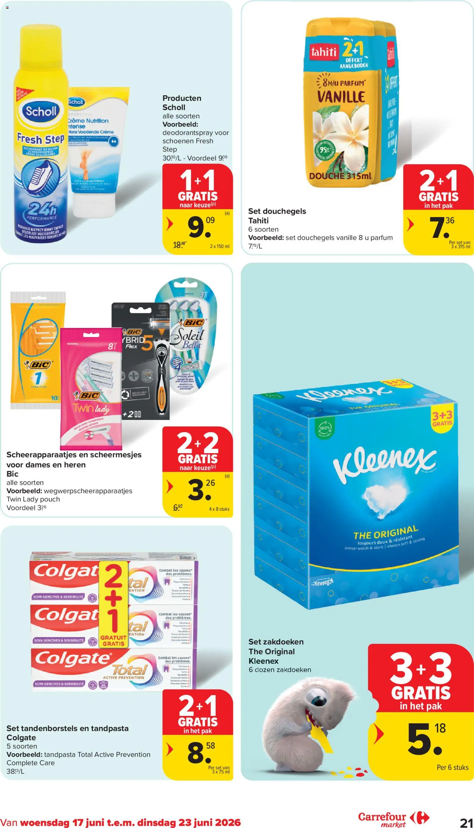 {H1} | Pagina: 21 | Producten: Schoenen, Douche, Crème, Tandpasta