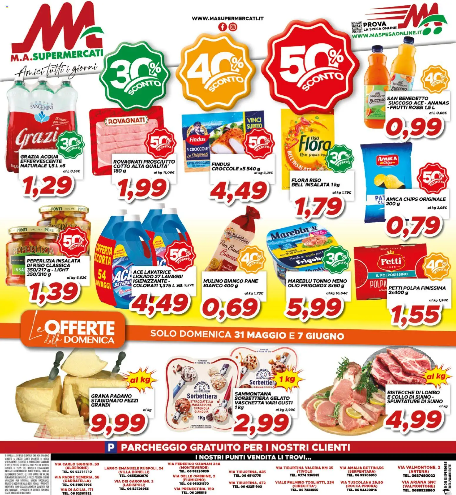 Volantino Ma Supermercati del 29.05.2026 | Pagina: 16 | Prodotti: Suino, Tonno, Mascarpone, Stracciatella