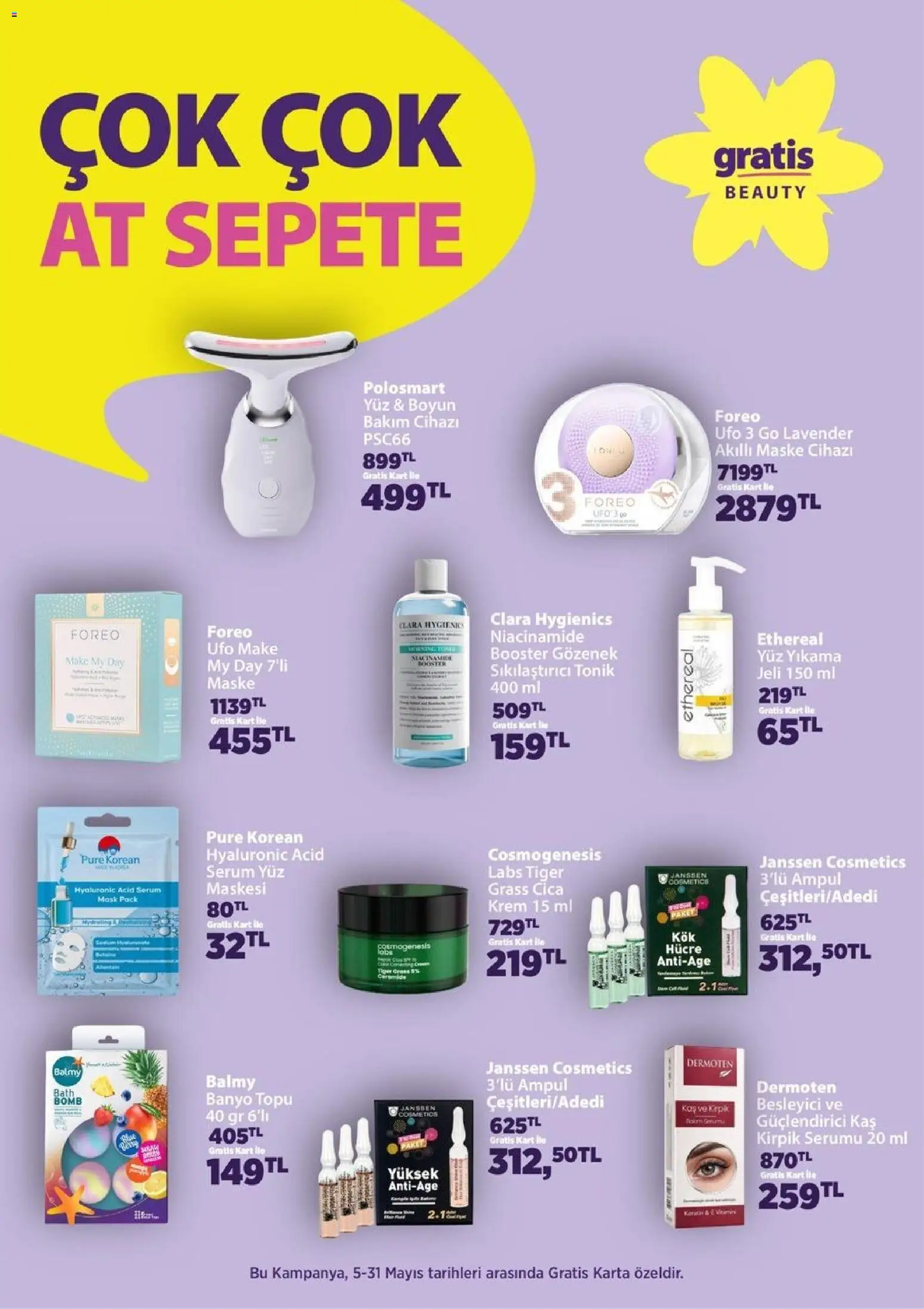 Gratis Katalog - 05.05.2026 tarihinden itibaren geçerlidir | Sayfa: 12 | Ürünler: Banyo, Krem, Maske