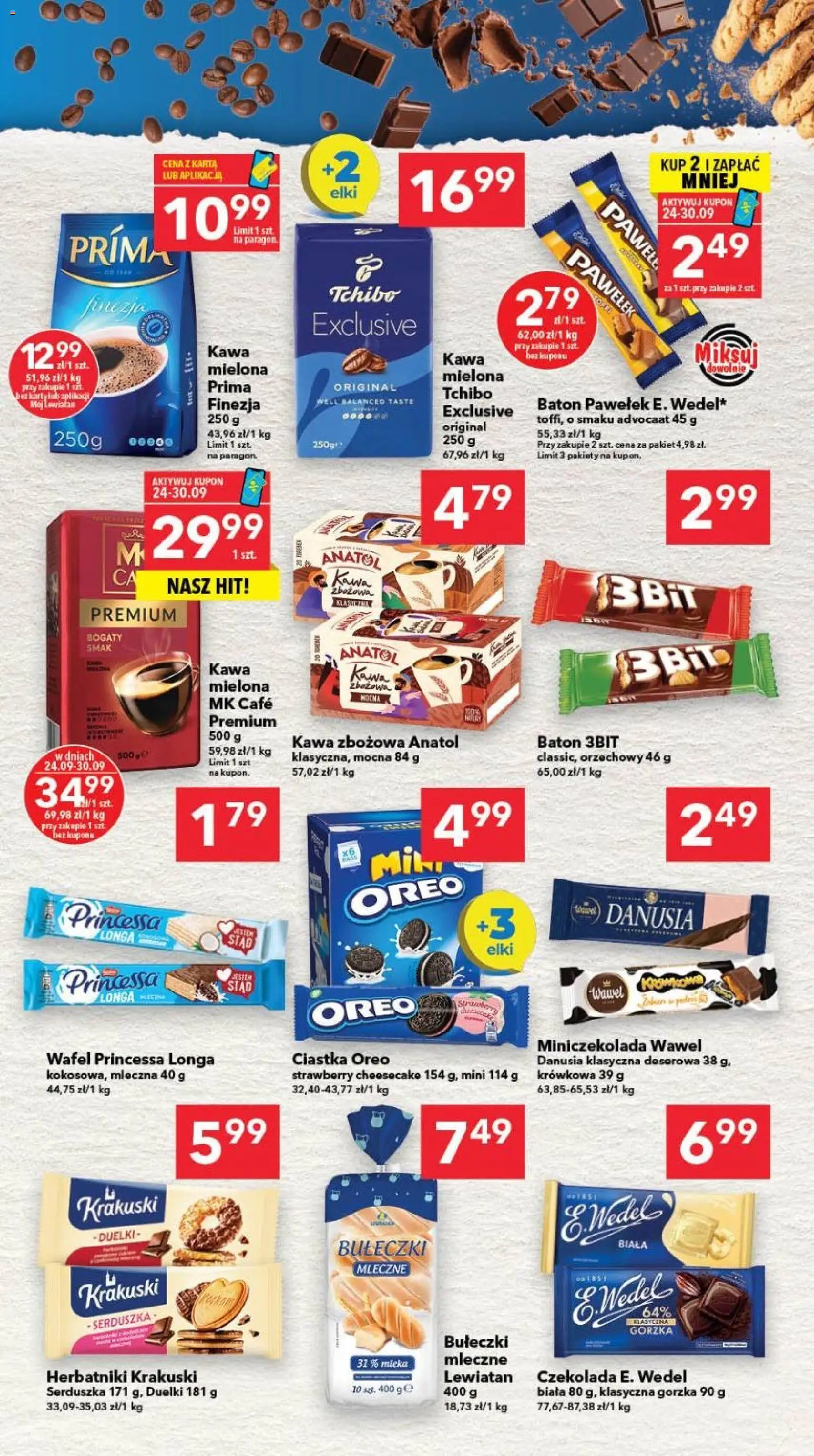 Lewiatan gazetka - Szczecin od 24.09.2026 | Strona: 5 | Produkty: Oreo, Tchibo exclusive, Baton, Ciastka