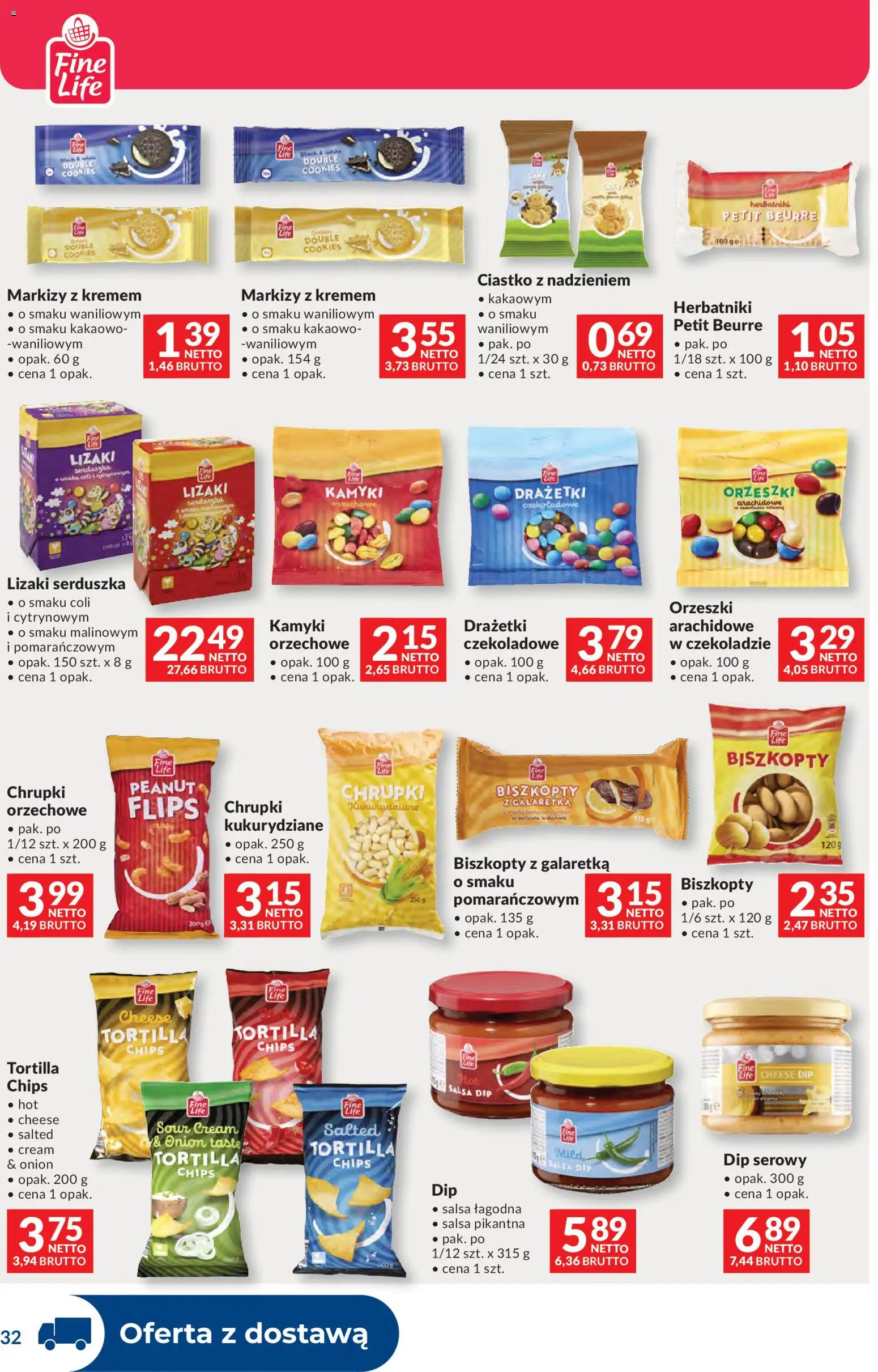 Makro gazetka - Dystrybucja do sklepów od 09.06.2026 | Strona: 32 | Produkty: Chrupki, Tortilla, Herbatniki, Lizaki