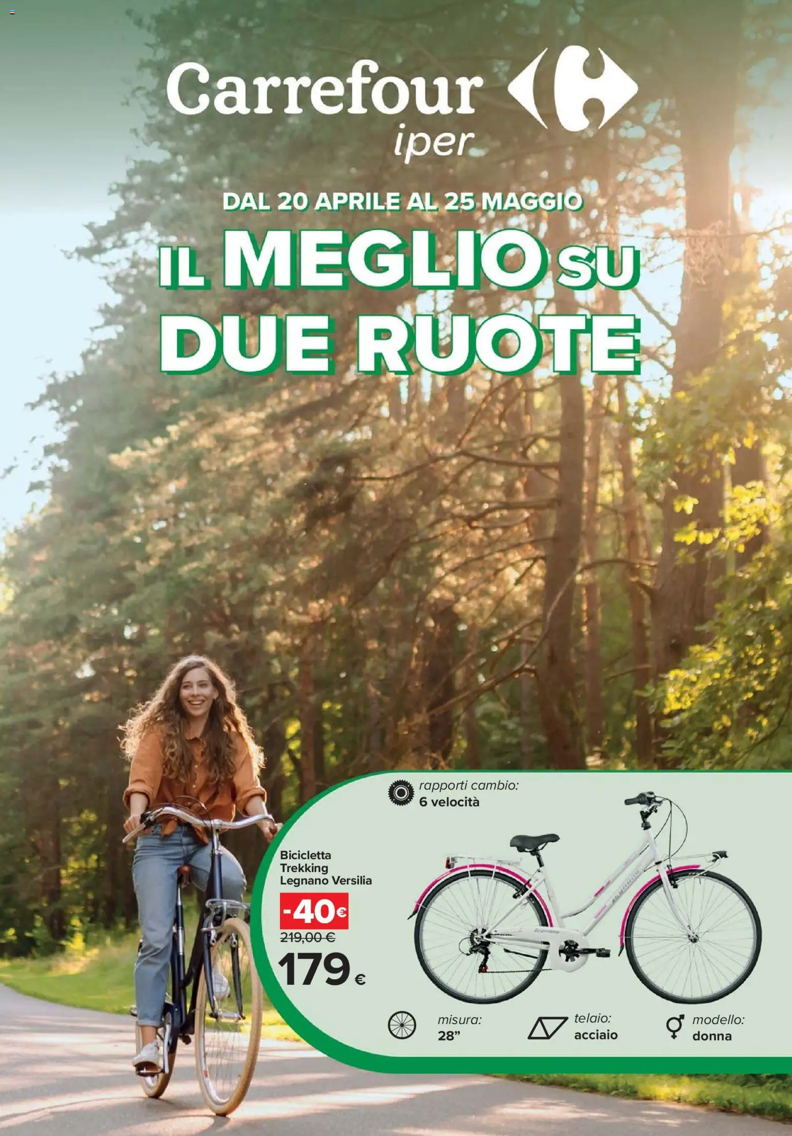 Volantino Carrefour del 20.04.2026 | Pagina: 1 | Prodotti: Bicicletta