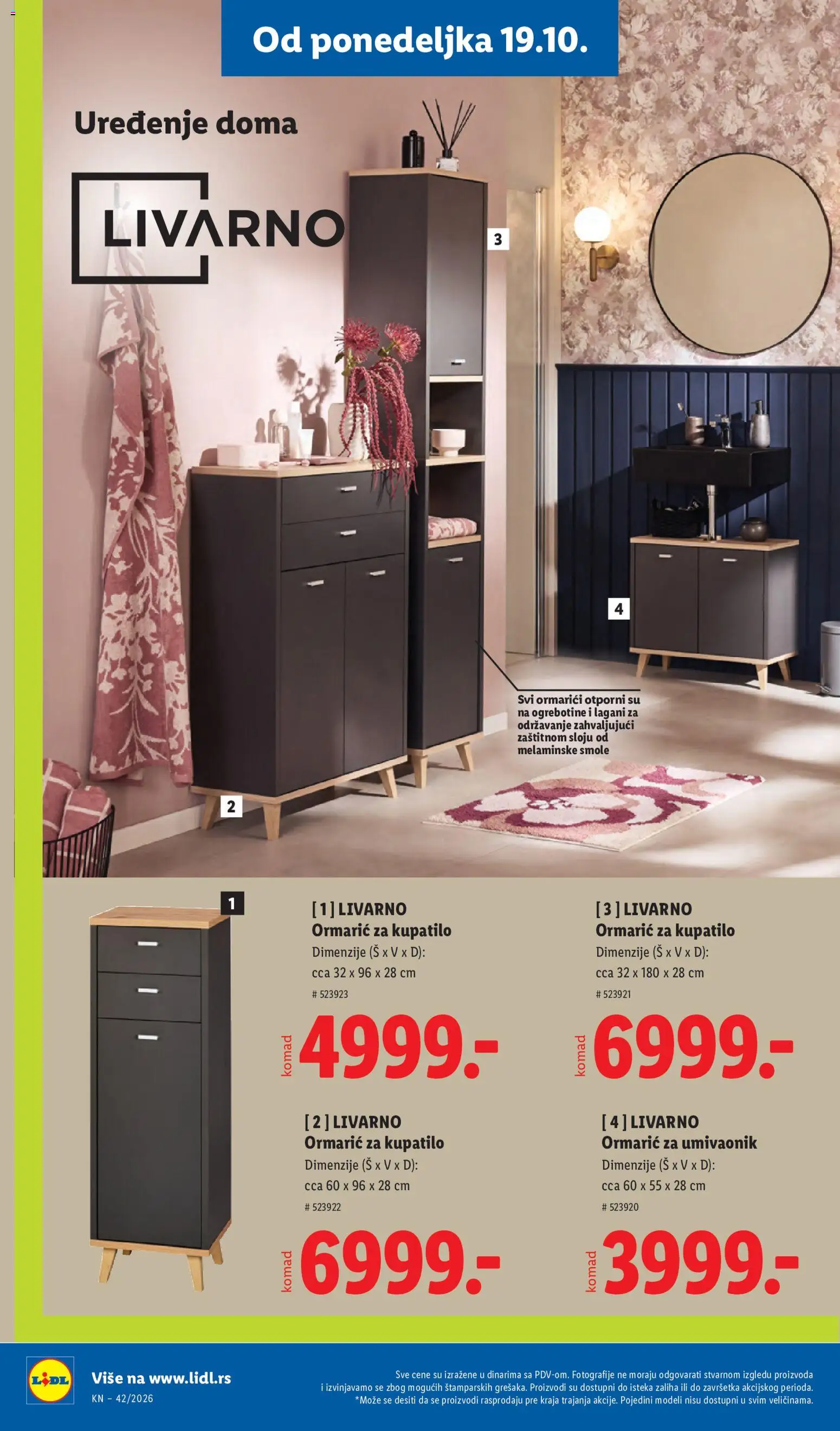 Lidl katalog - važi od 15.10.2026 | Strana: 92 | Proizvode: Kupatilo
