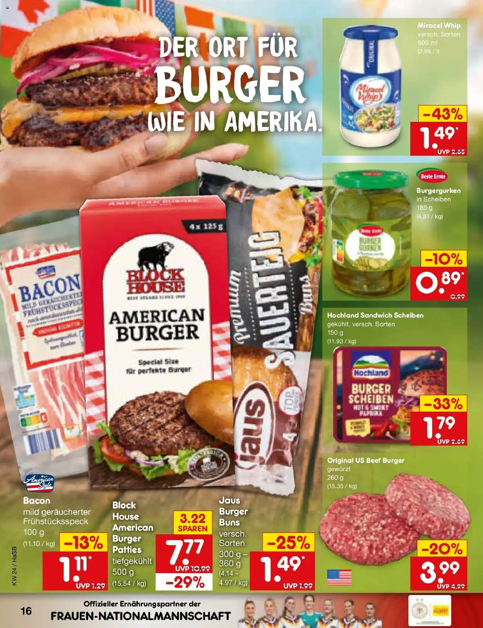 Netto Marken-Discount Prospekt Wuppertal – gültig ab 08.06.2026 | Seite: 26 | Produkte: Burger, Miracel whip