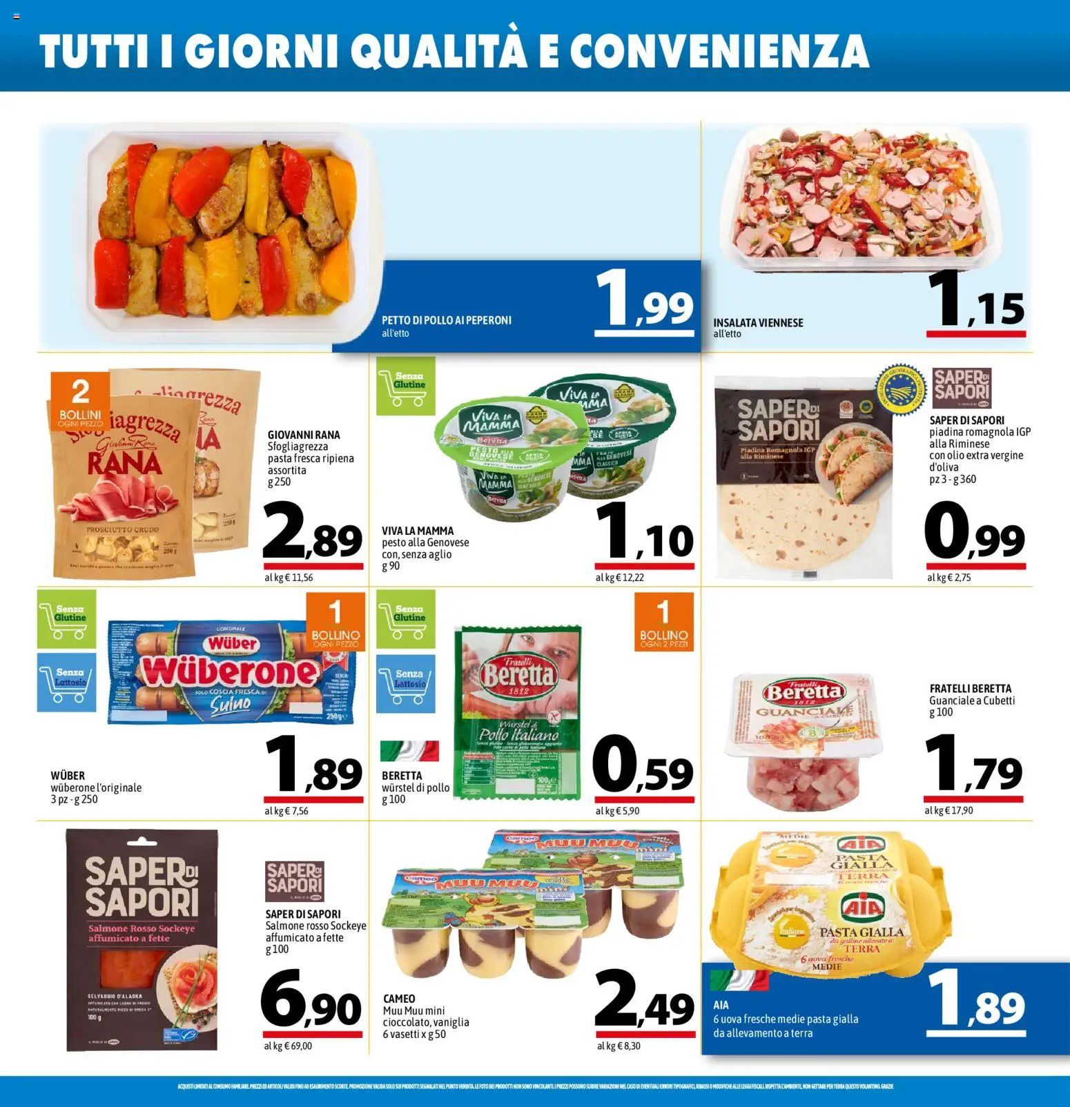 Volantino A&O del 11/06/2026 | Pagina: 6 | Prodotti: Petto di Pollo, Insalata, Aglio, Guanciale