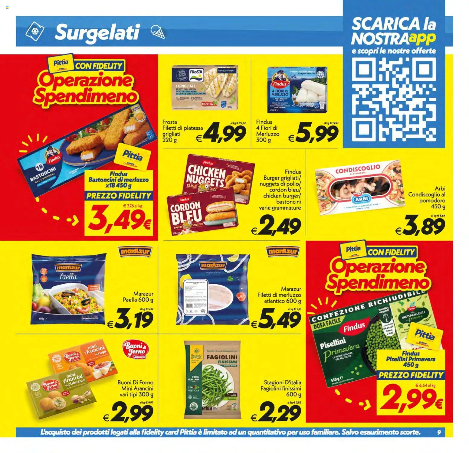 Volantino SuperConveniente del 30/06/2026 | Pagina: 9 | Prodotti: Merluzzo, Nuggets, Pomodoro, Paella