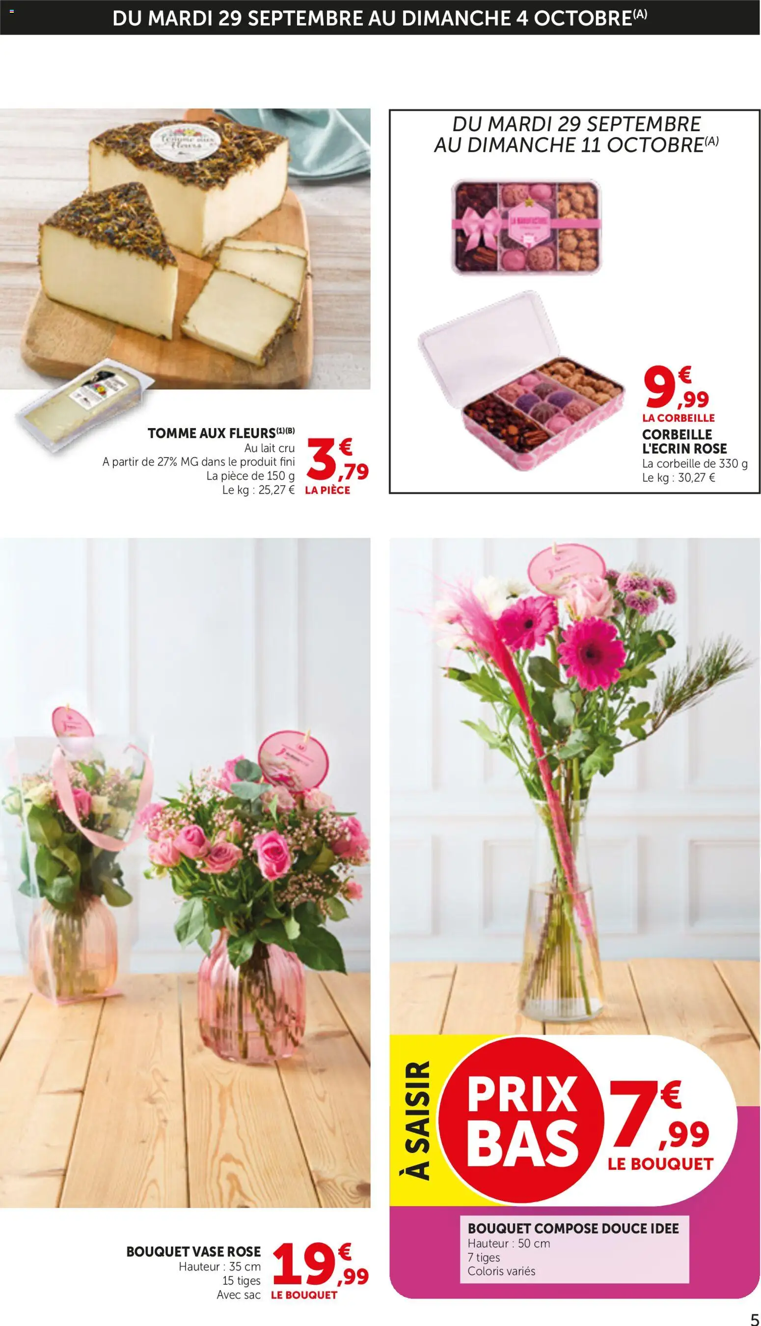 {H1} | Page: 5 | Produits: Sac, Fleurs, Vase, Lait