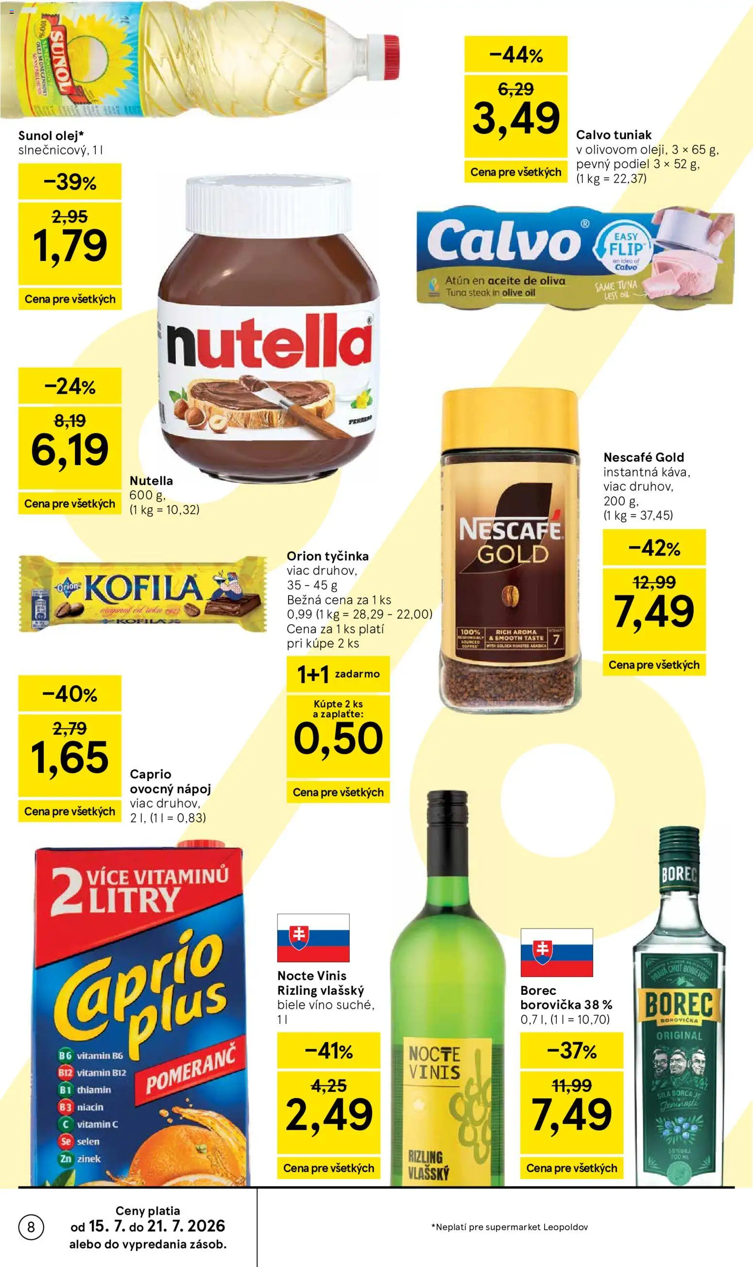 Nové Tesco akcie – leták je platný od 15.07.2026 | Strana: 8
