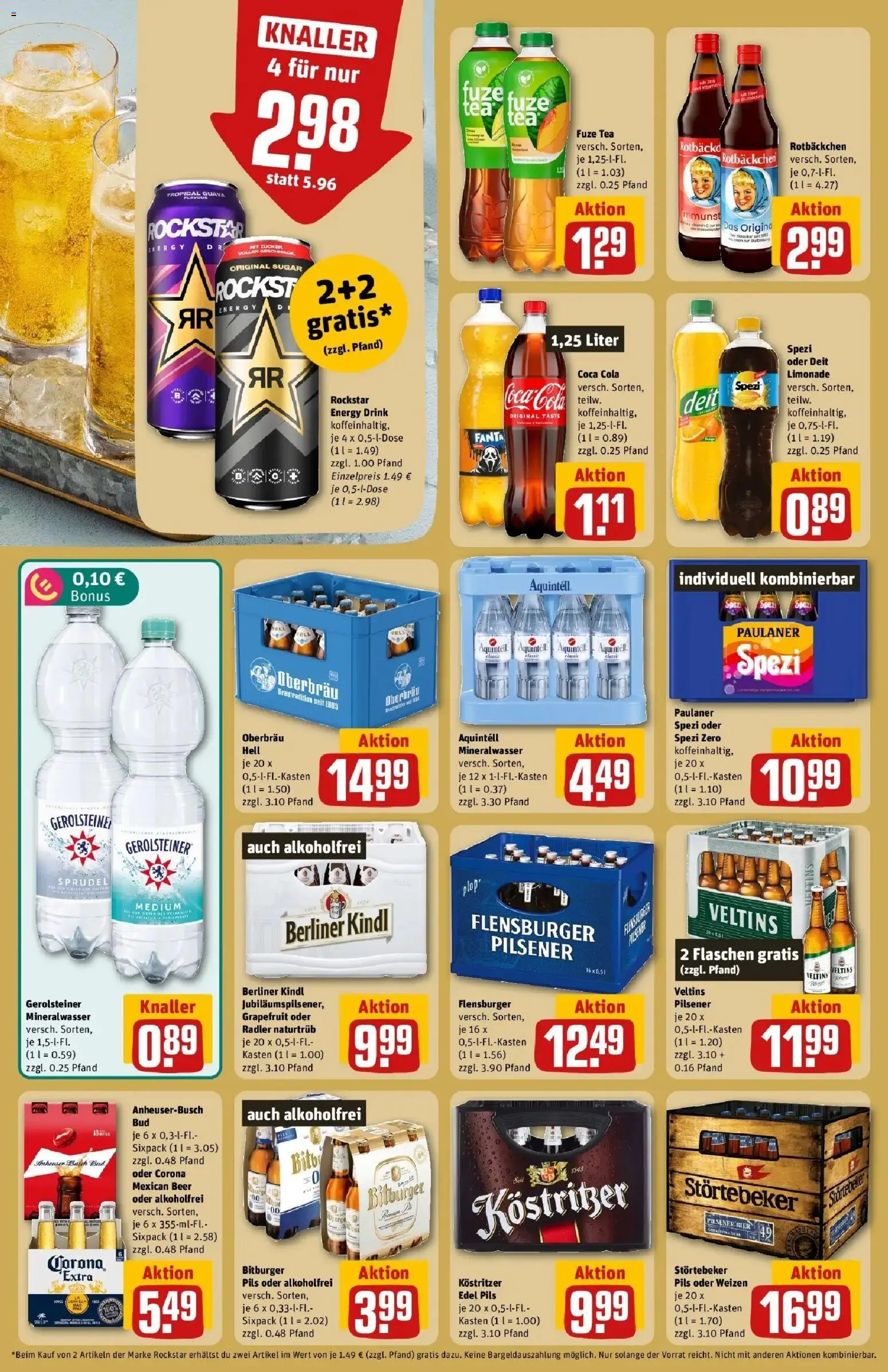 REWE Prospekt ab 07.09.2026 zum Blättern » Angebote | Seite: 22 | Produkte: Bitburger, Energy, Paulaner, Gerolsteiner