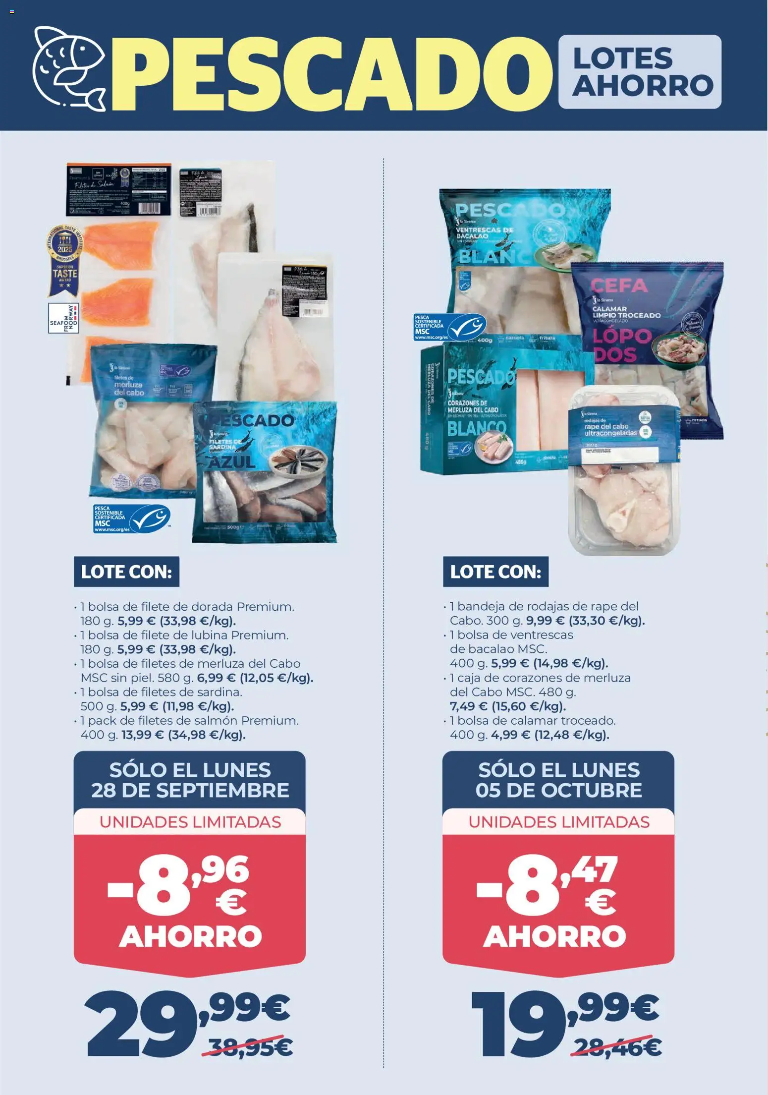 La Sirena folleto │ válido desde el 24/09/2026 | Página: 10 | Productos: Salmón, Bolsa, Filete, Bandeja