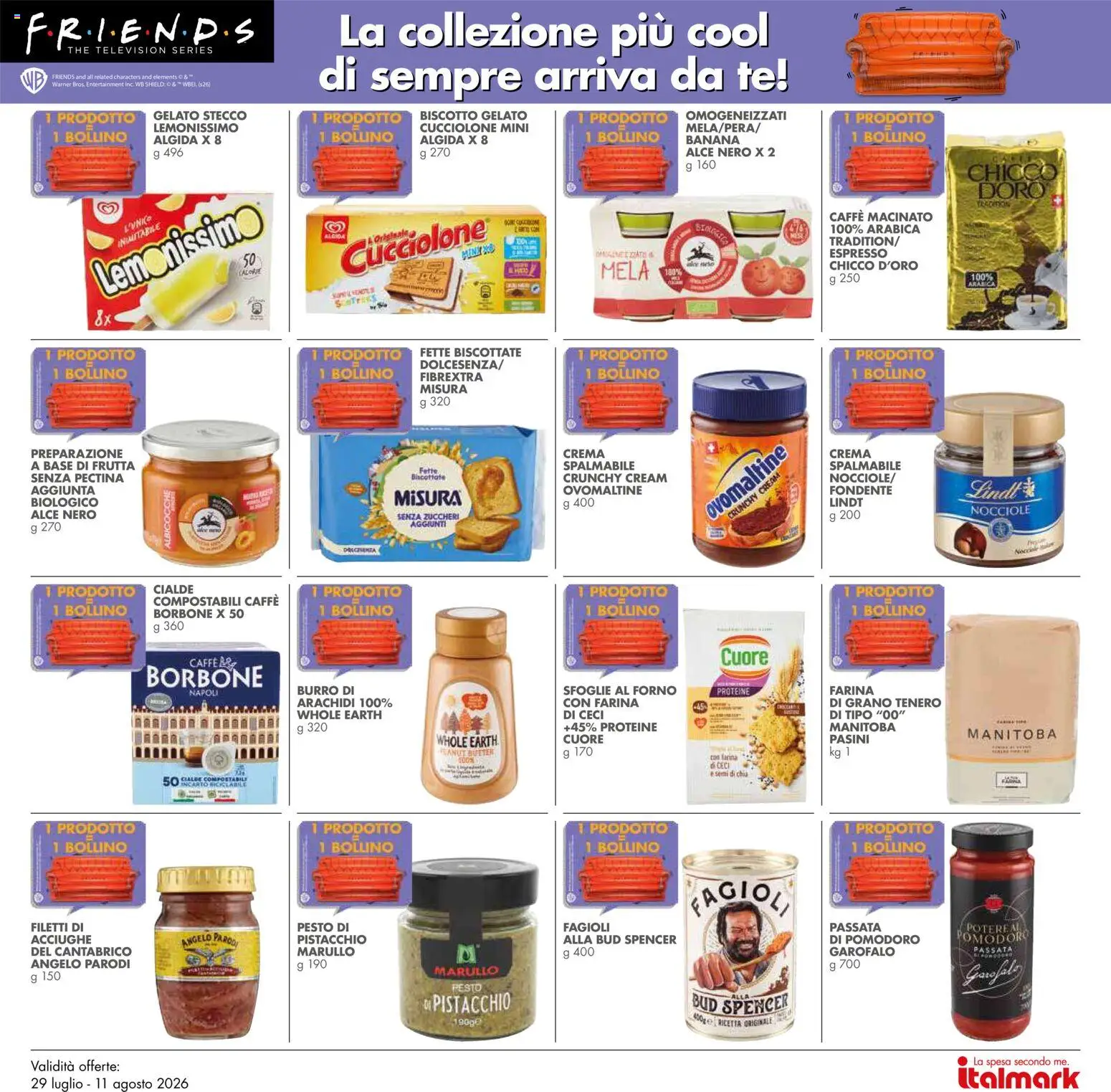 Volantino Italmark del 29/07/2026 | Pagina: 25 | Prodotti: Caffè, Tè, Pomodoro, Nocciole