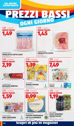 Anteprima del volantino SUSHI, Snack Time, 460 g, al kg € 16,28 valido a partire dal 25.05.2026 | Pagina: 4