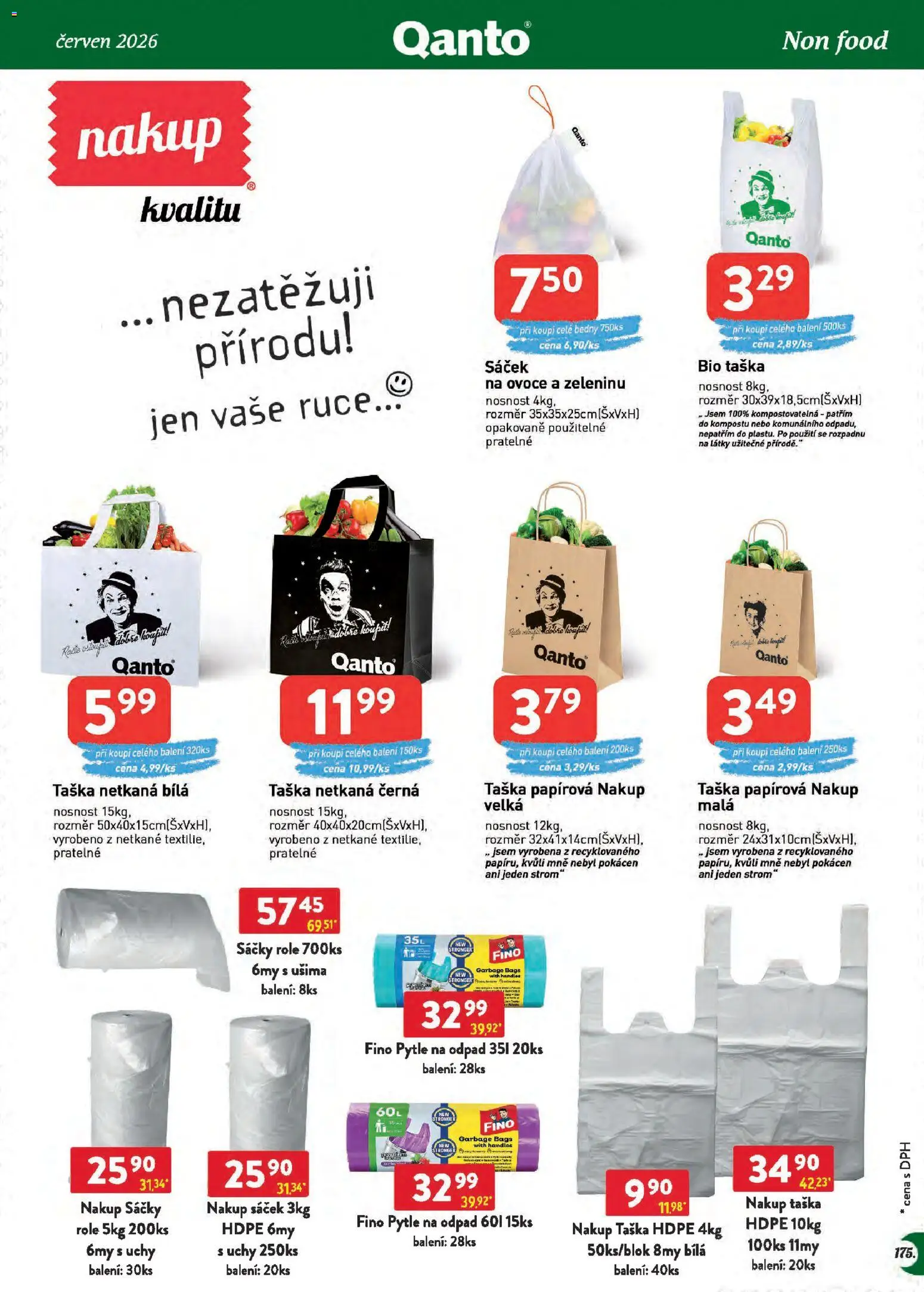 Astur & Qanto leták - Velkoobchod 06/2026 od 01.06.2026 | Strana: 175 | Produkty: Ovoce, Rádio, Taška, Sáček