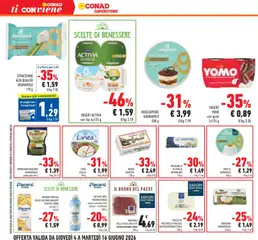 Anteprima del volantino Conad volantino Superstore Lombardia valido a partire dal 04.06.2026 | Pagina: 24 | Prodotti: Mozzarella, Pesca, Ricotta, Parmigiano