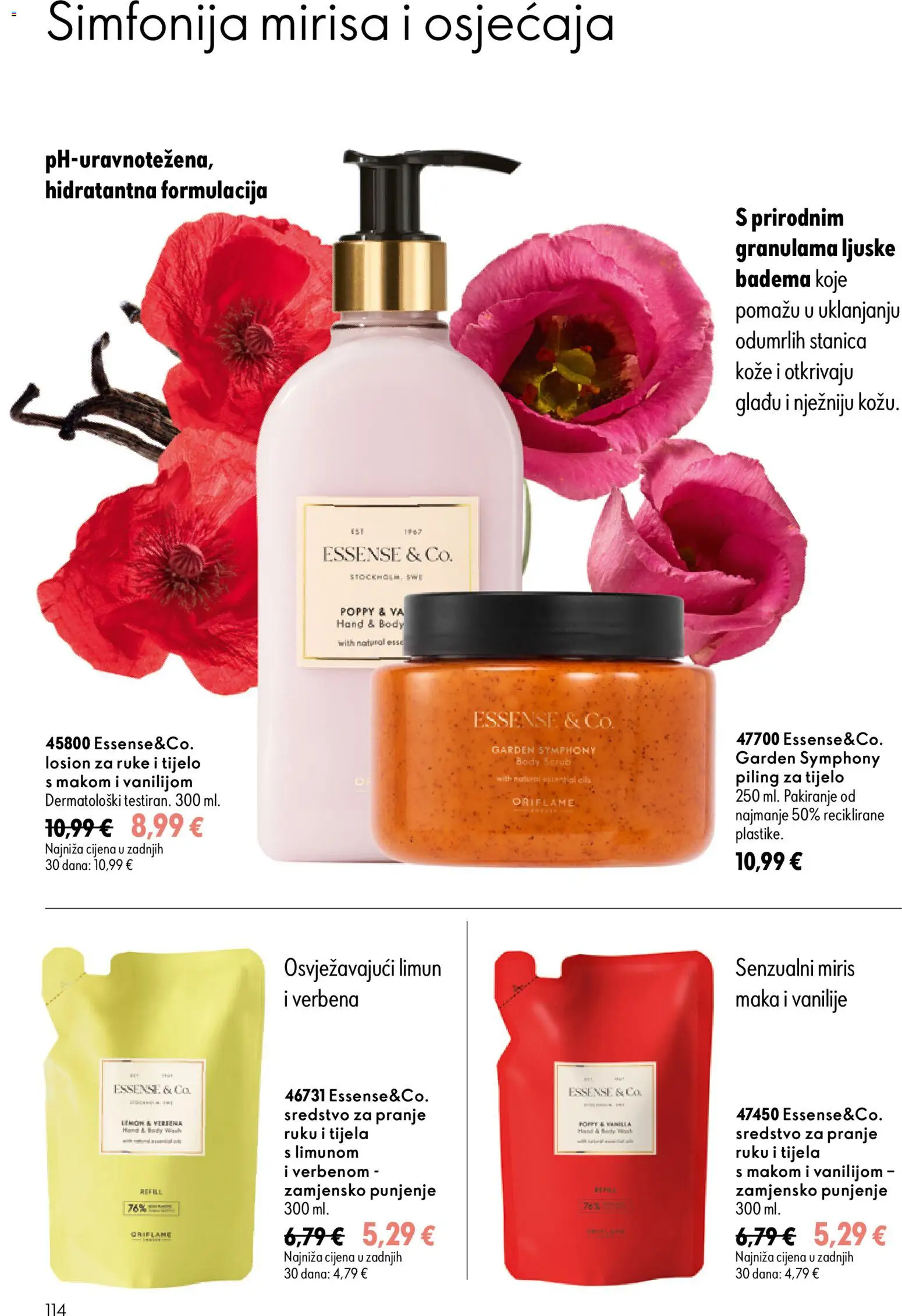 Oriflame katalog | vrijedi od 05.08.2026 | Stranica: 114 | Proizvodi: Miris, Piling, Limun
