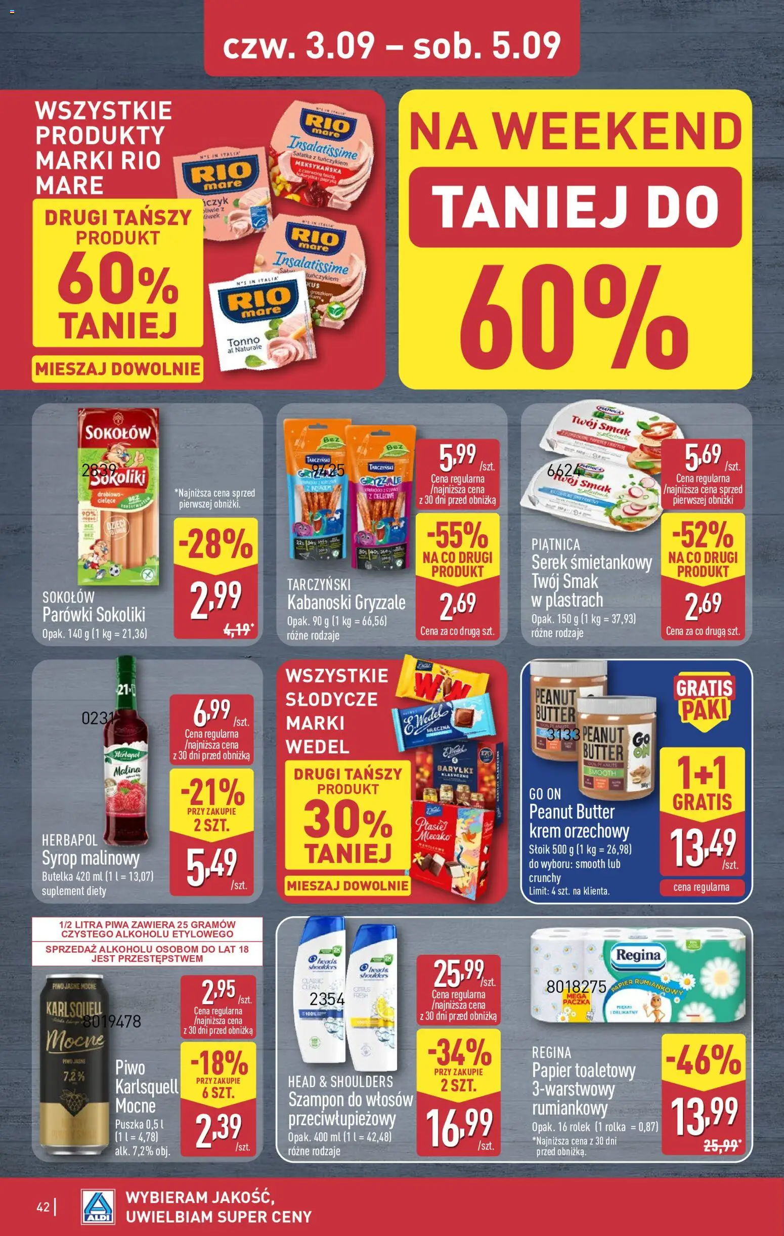 Aldi Polsko leták od 31.08.2026 | Strana: 42 | Produkty: Krém, Head & Shoulders