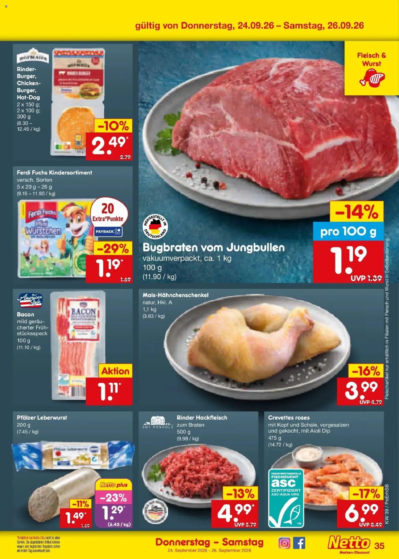 Netto Marken-Discount Prospekt Mauern – gültig ab 21.09.2026 | Seite: 49 | Produkte: Wurst, Fleisch, Hackfleisch