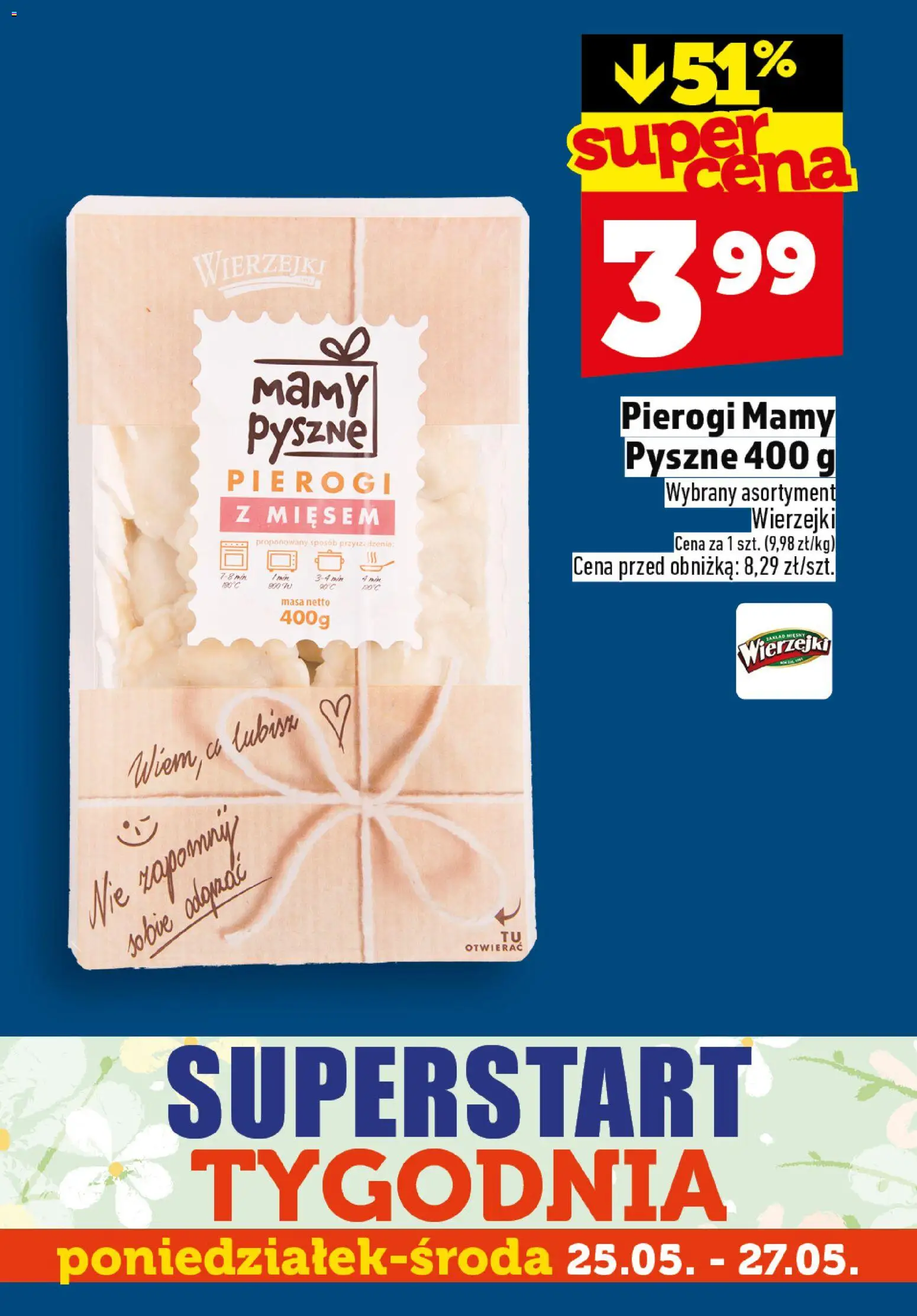 Topaz gazetka - Superstart tygodnia od 25.05.2026 | Strona: 4 | Produkty: Pierogi, Pierogi z mięsem