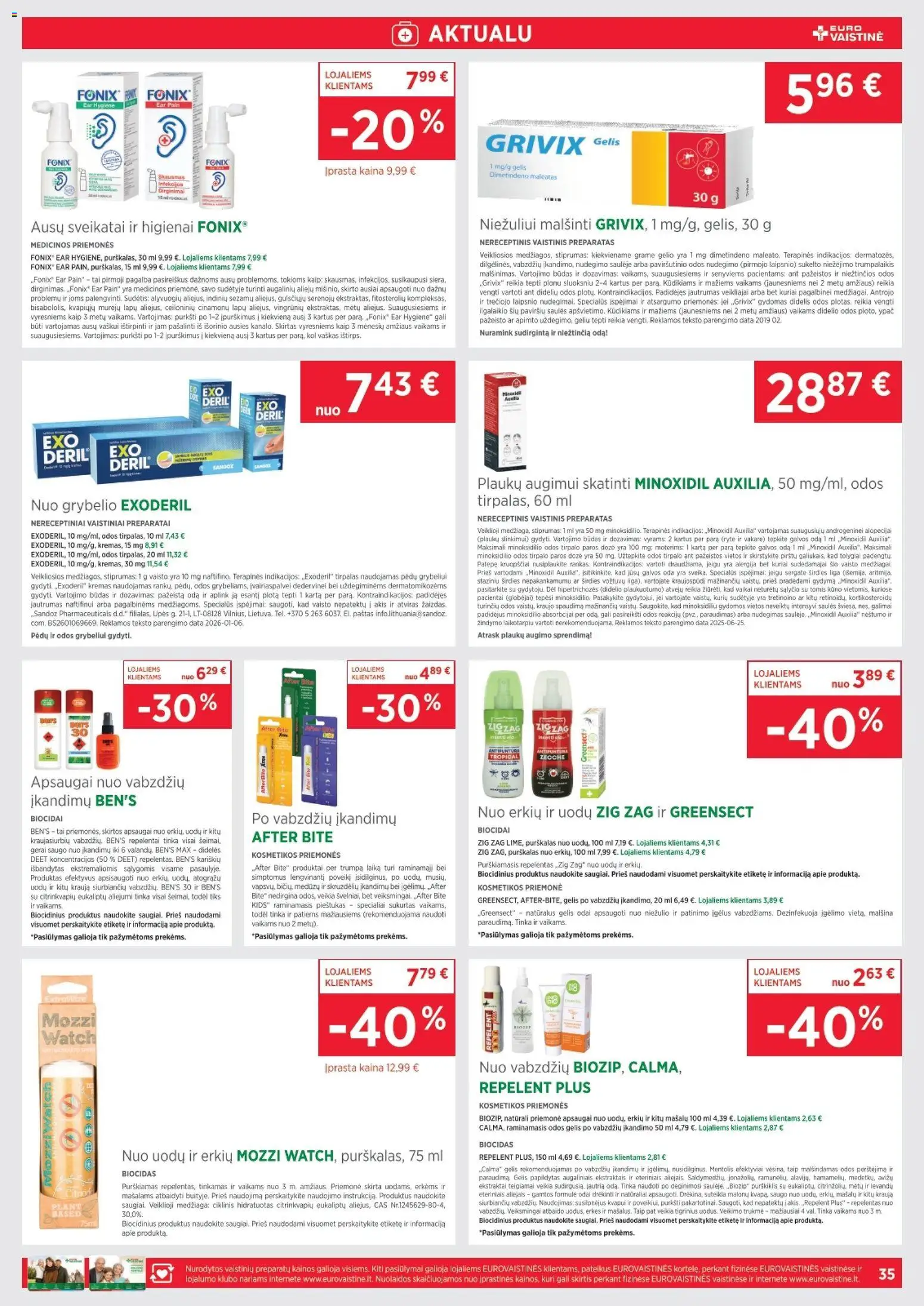 EUROVAISTINĖ akcijos nuo 01.06.2026 | Puslapis: 35