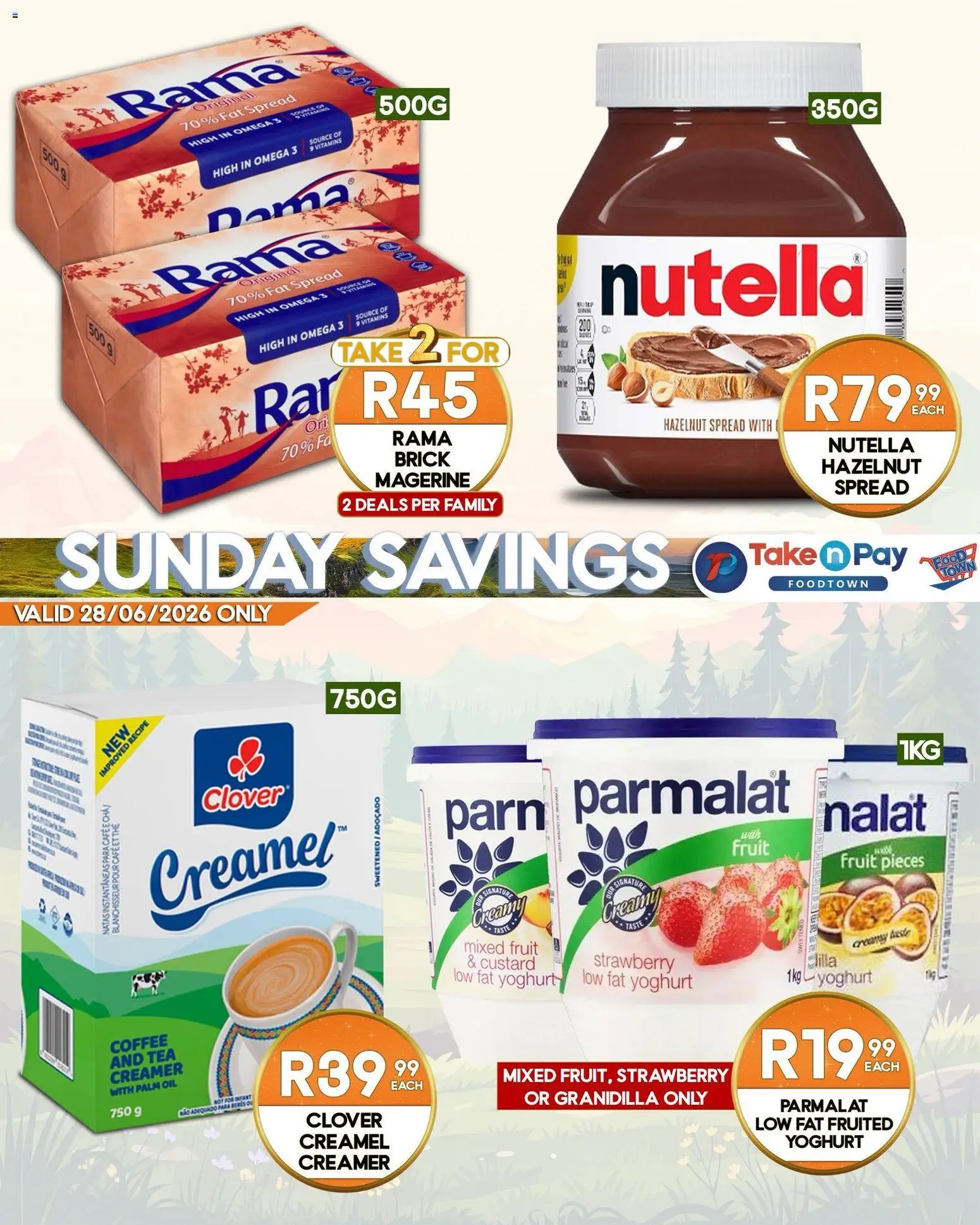 New Take n Pay catalogue – valid from 28/06/2026 | Page: 29 | Products: Creamer, Tea, Fat spread, Fruit