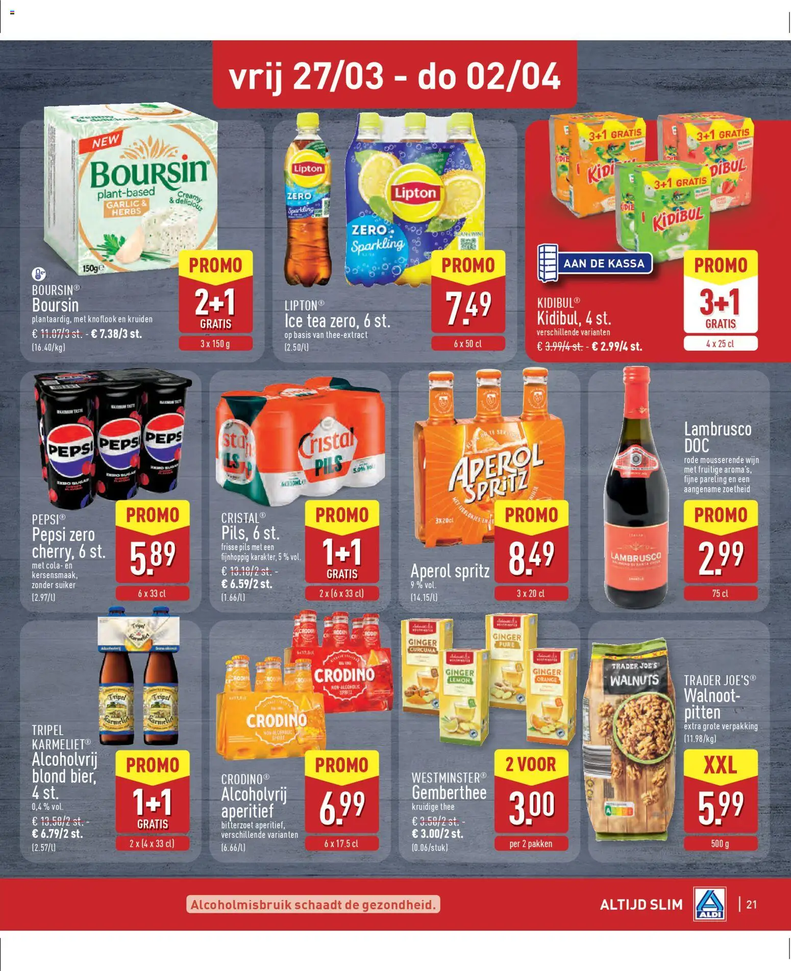 {H1} | Pagina: 21 | Producten: Wijn, Pepsi, Saláta mix, Pitten