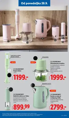 [6] SILVERCREST Električni mlin za so i biber, Električni mlin za so i biber Sa integrisanim osvetljenjem i podesivim stepenom mlevenja Dimenzije: cca 5,2 x 23 cm (Ø x V) - pregled Lidl kataloga - važi od 24.09.2026 | Strana: 85