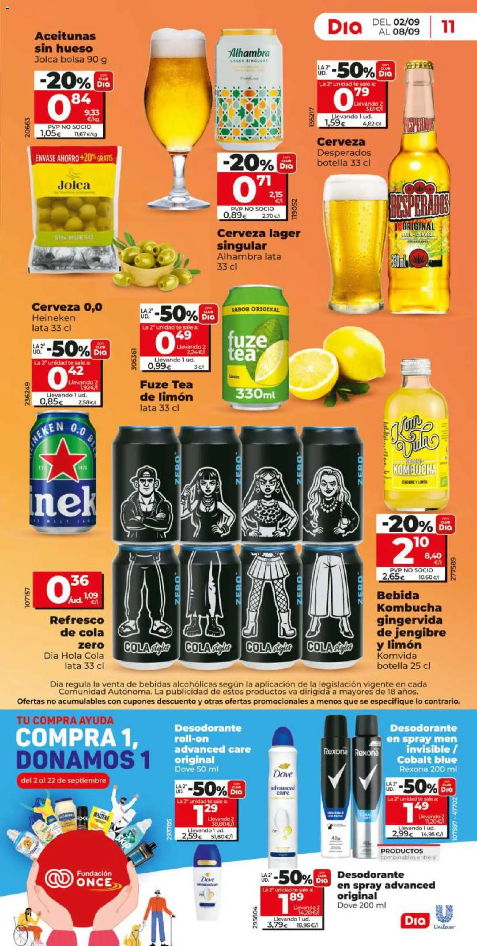 Dia - folleto │ válido desde el 02/09/2026 | Página: 11 | Productos: Cerveza, Bebidas, Desperados, Heineken