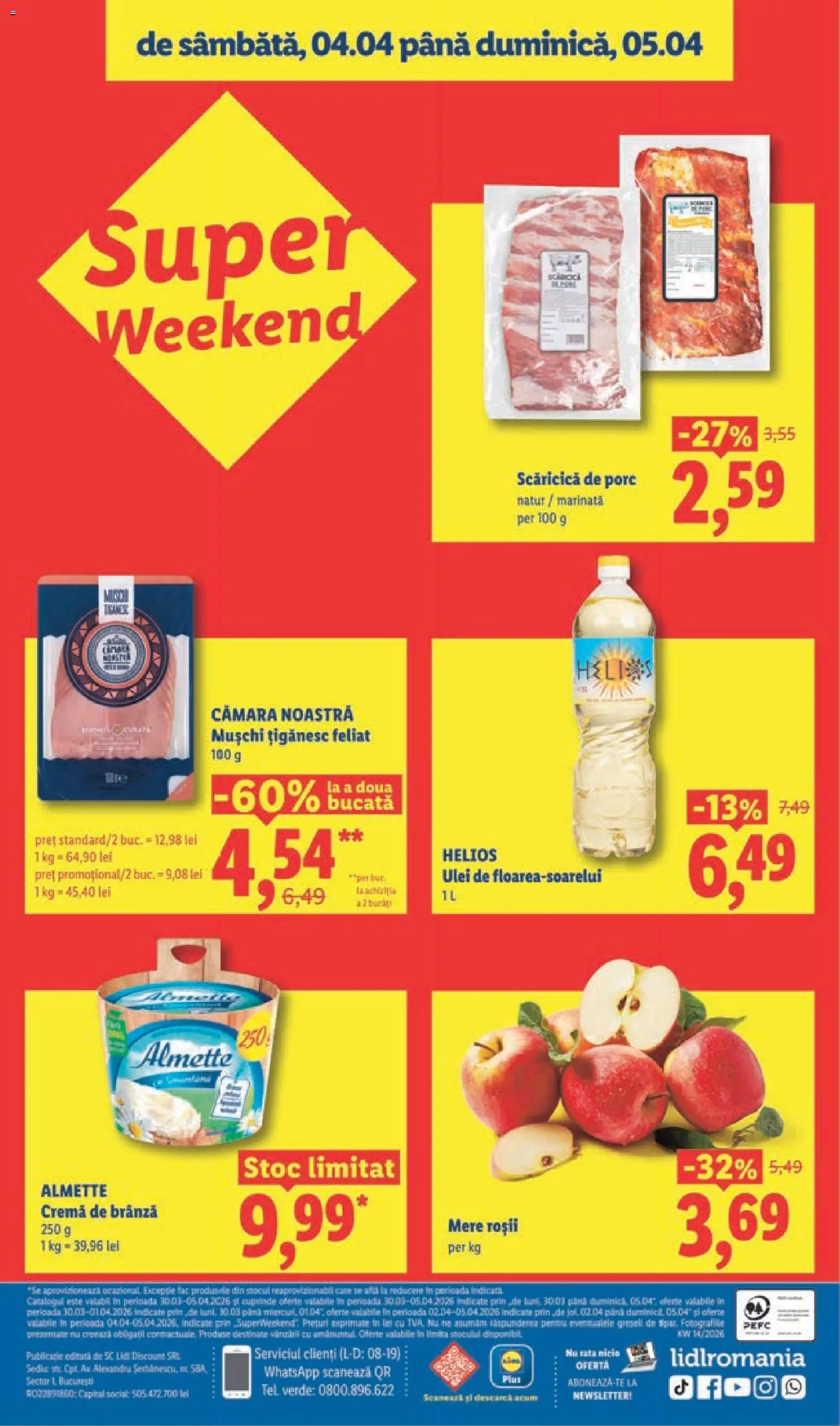 Noul catalog Lidl – valabil de la 30.03.2026 | Pagină: 40 | Produse: Cremă, Ulei, Mere, Roșii