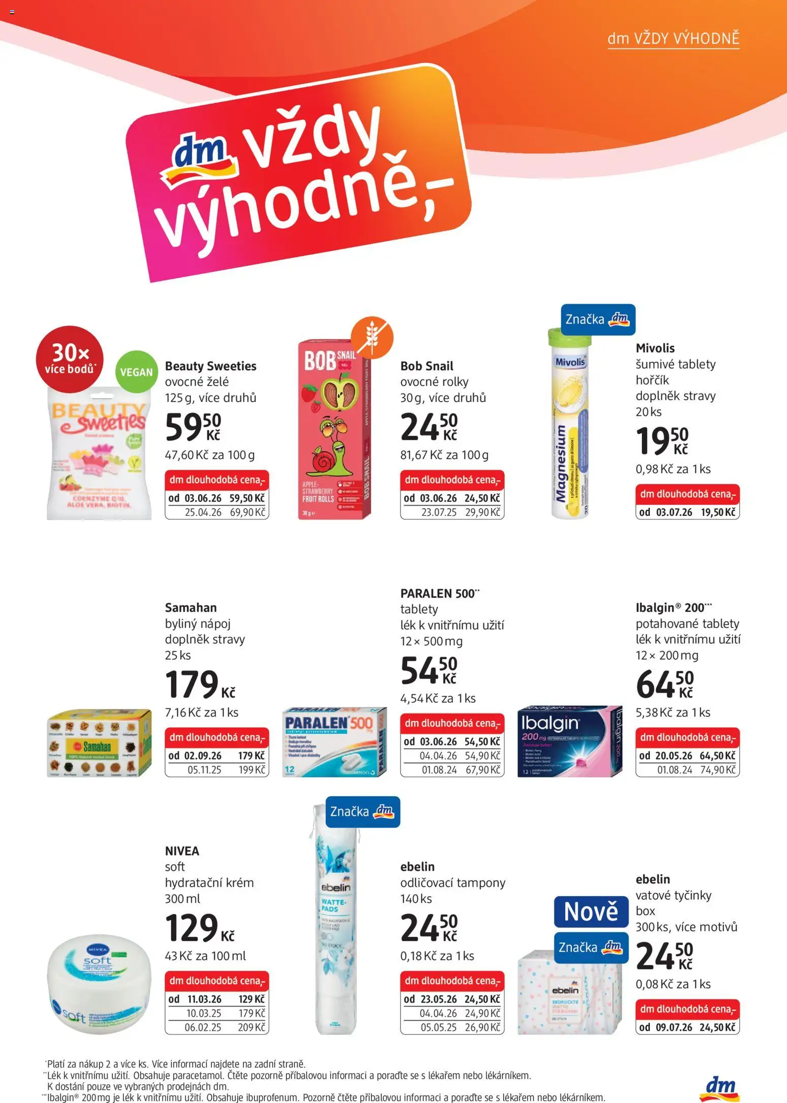dm drogerie leták od 03.09.2026 | Strana: 19 | Produkty: Šumivé tablety, Vegan, Nivea, Vatové tyčinky