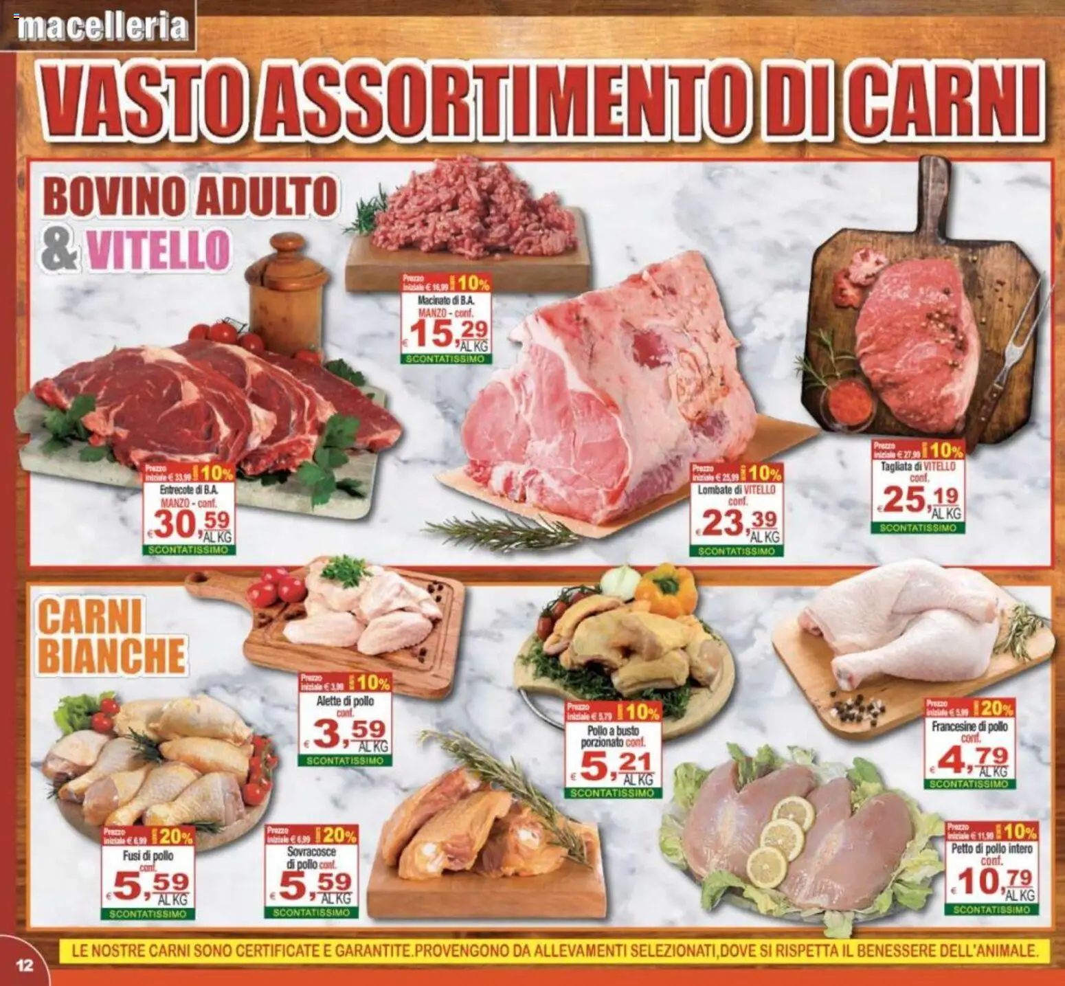 Volantino CTS del 29.05.2026 | Pagina: 12 | Prodotti: Petto di Pollo, Pollo, Vitello, Macinato