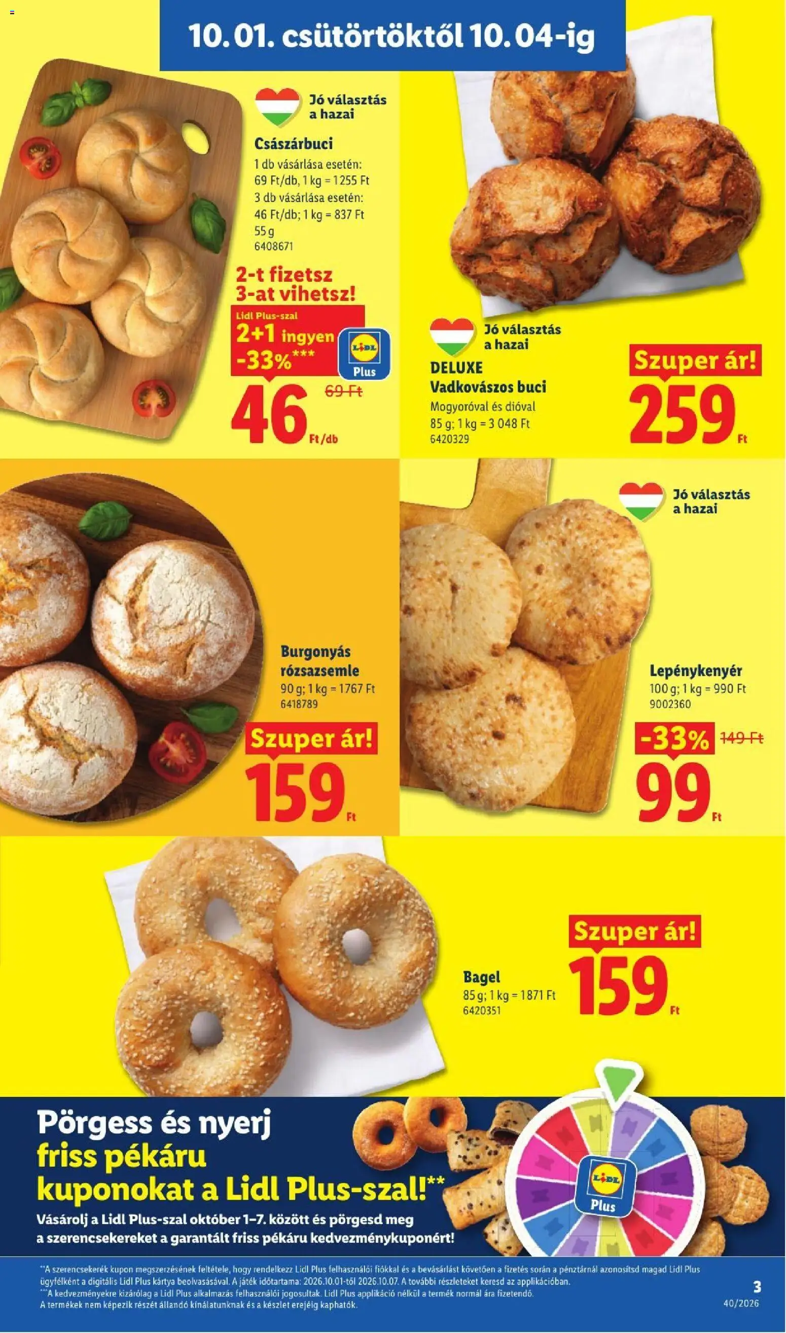 Lidl akciós ujság - amely érvényes a következő dátumtól: 2026.10.01. | Oldal: 3