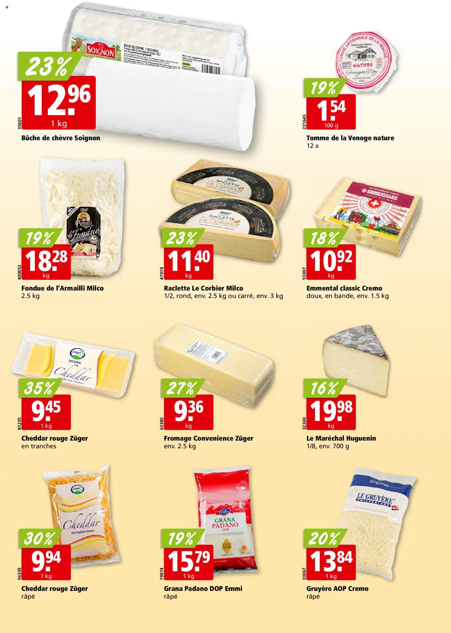 Aligro aktionen Chavannes, Matran, Genève, Sion – gültig ab 28.09.2026 | Seite: 16 | Produkte: Grana Padano, Rouge, Raclette, Fondue