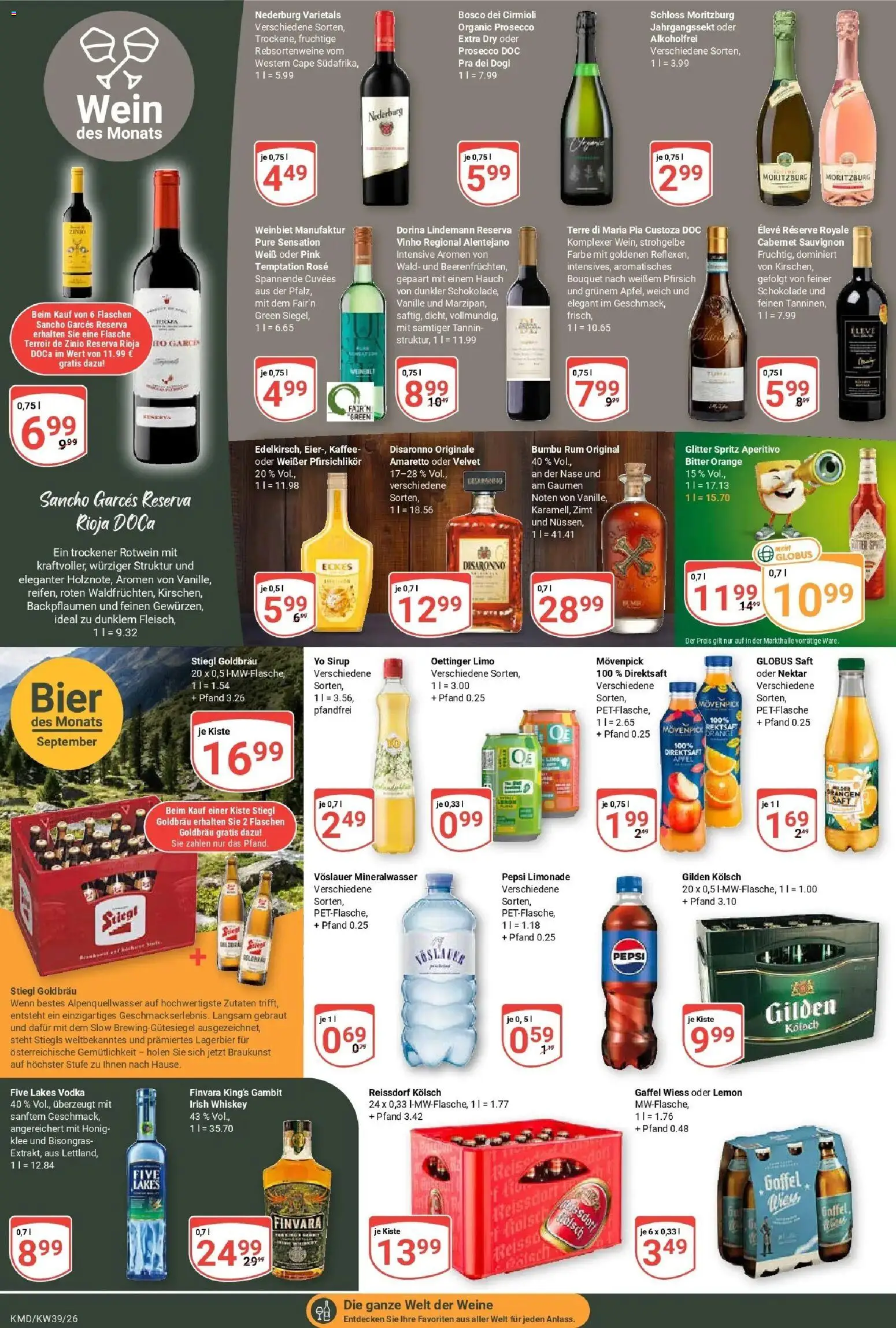 Globus Prospekt Köln (ab 21.09.2026) » Angebote online | Seite: 20 | Produkte: Schokolade, Bier, Äpfel, Oettinger