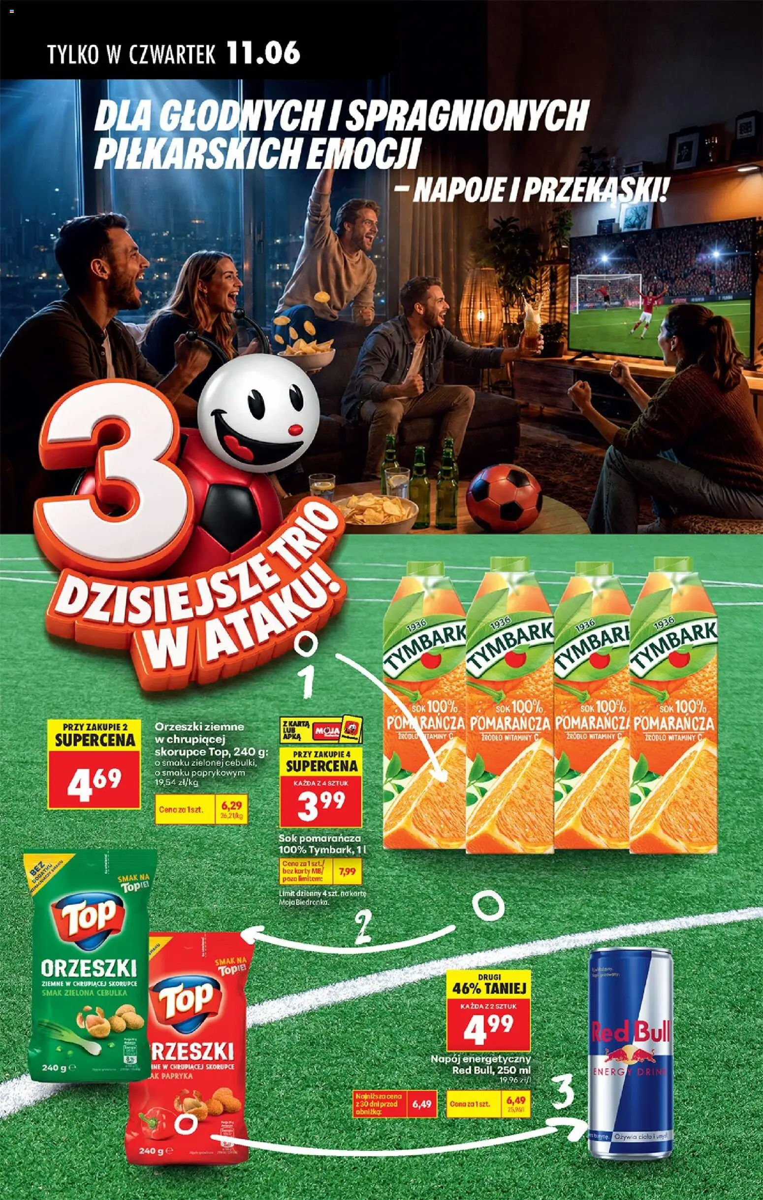 Biedronka gazetka - Ceny w grze od 11.06.2026 | Strona: 1 | Produkty: Top, Napoje, Papryka, Sok