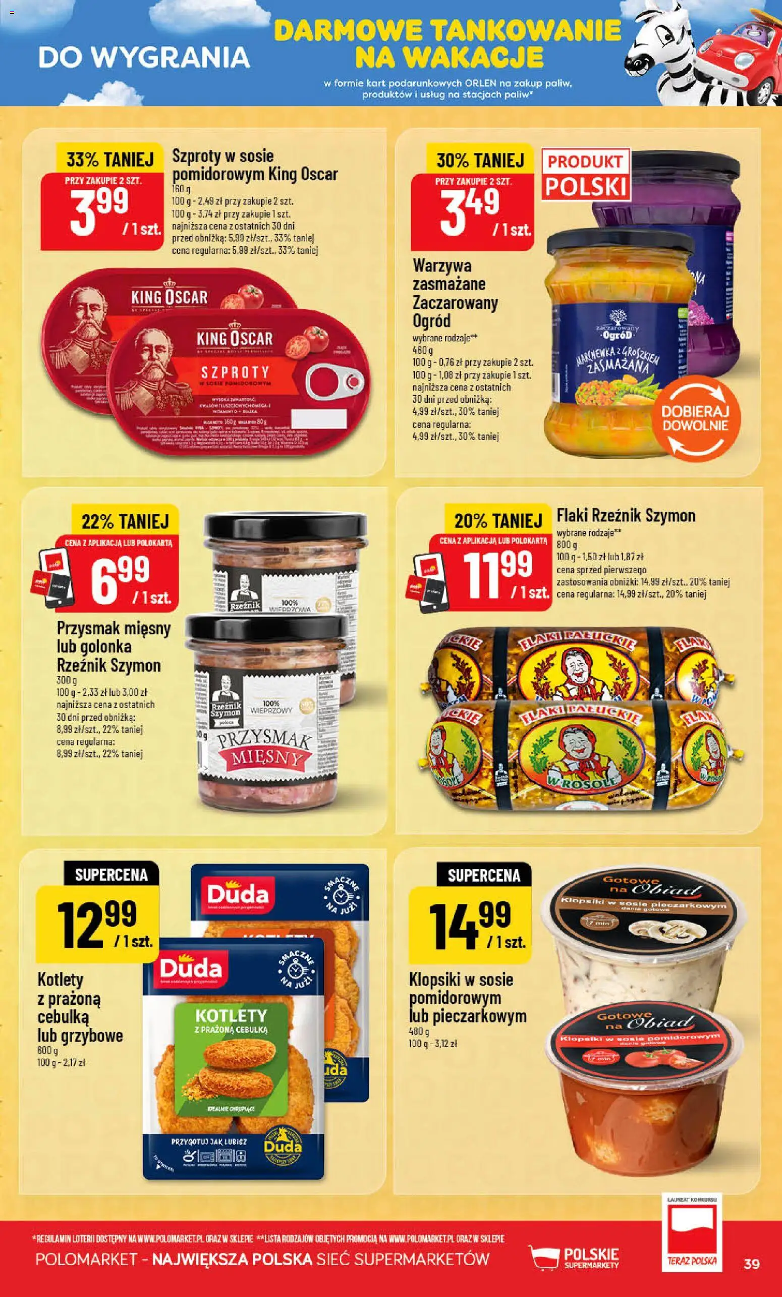 POLOmarket gazetka od 08.07.2026 | Strona: 39 | Produkty: Marchewka, Warzywa, Marchewka z groszkiem, Dania gotowe