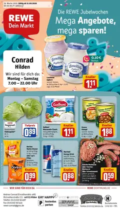 Rewe Prospekt Hilden ab 21.09.2026 gültig
