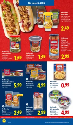 Anteprima del volantino Lidl volantino valido a partire dal 30.04.2026 | Pagina: 50 | Prodotti: Maiale, Cipolle, Salsa, Wurstel