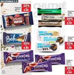 Kaufland SK szórólap - amely érvényes a következő dátumtól: 2026.09.01. | Oldal: 20 | Termékek: Protein bar, Protein