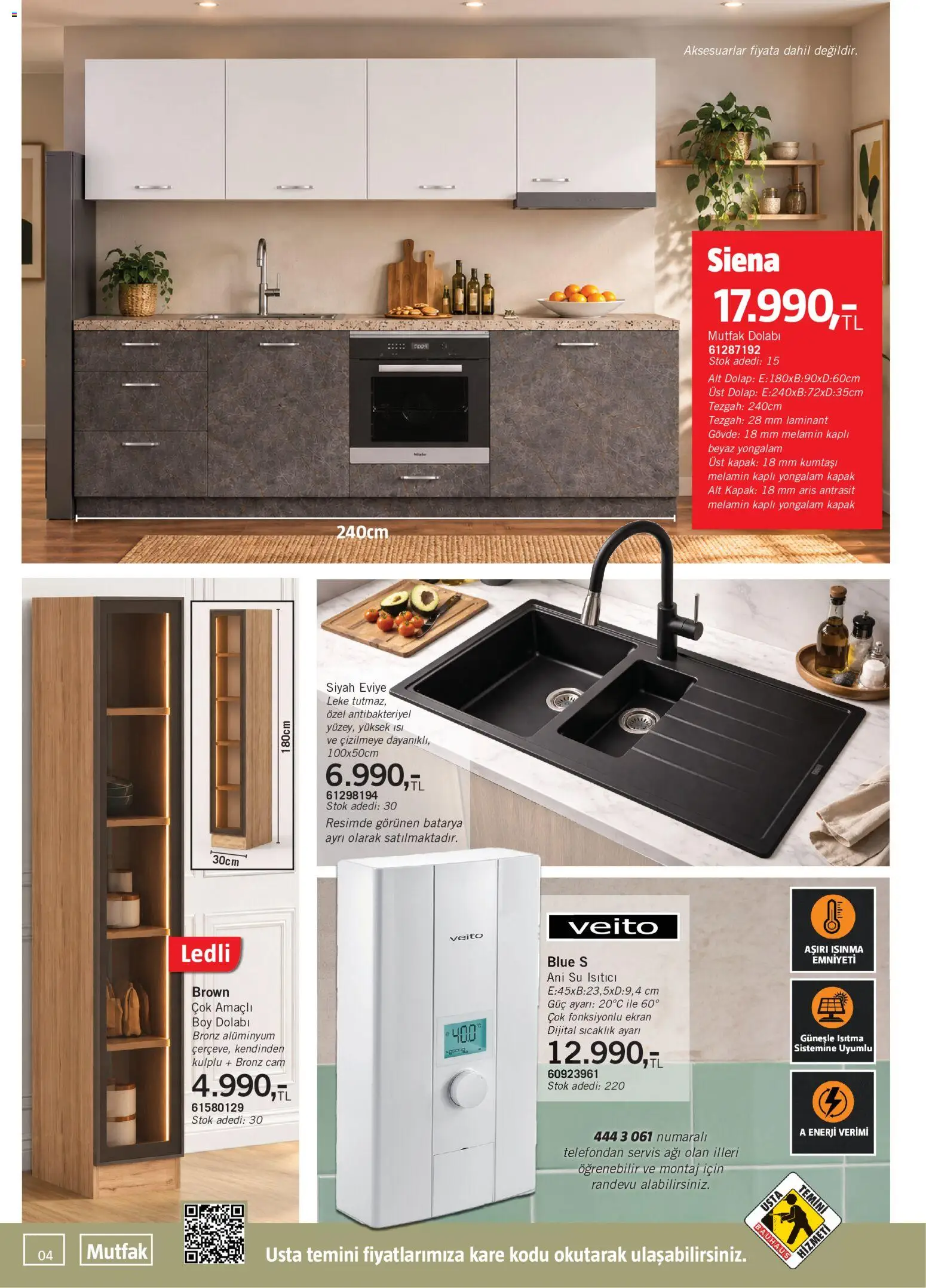 Bauhaus Katalog - 03 Ekim 2026 tarihinden itibaren geçerlidir | Sayfa: 4 | Ürünler: Su ısıtıcı, Su