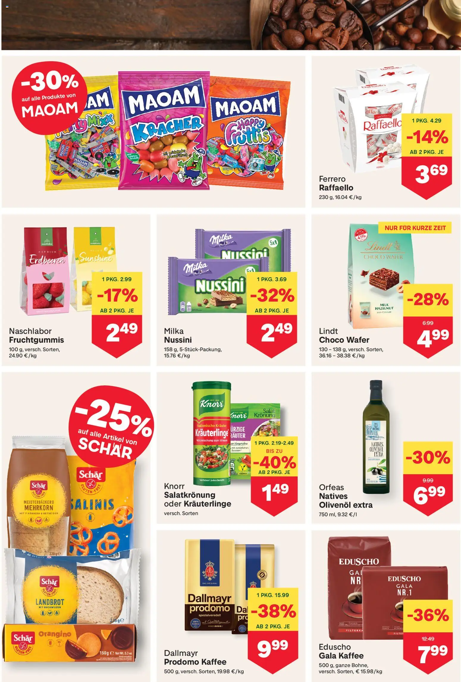 MPREIS Flugblatt gültig ab 06.08.2026 | Seite: 6 | Produkte: Erdbeeren, Salat, Kaffee