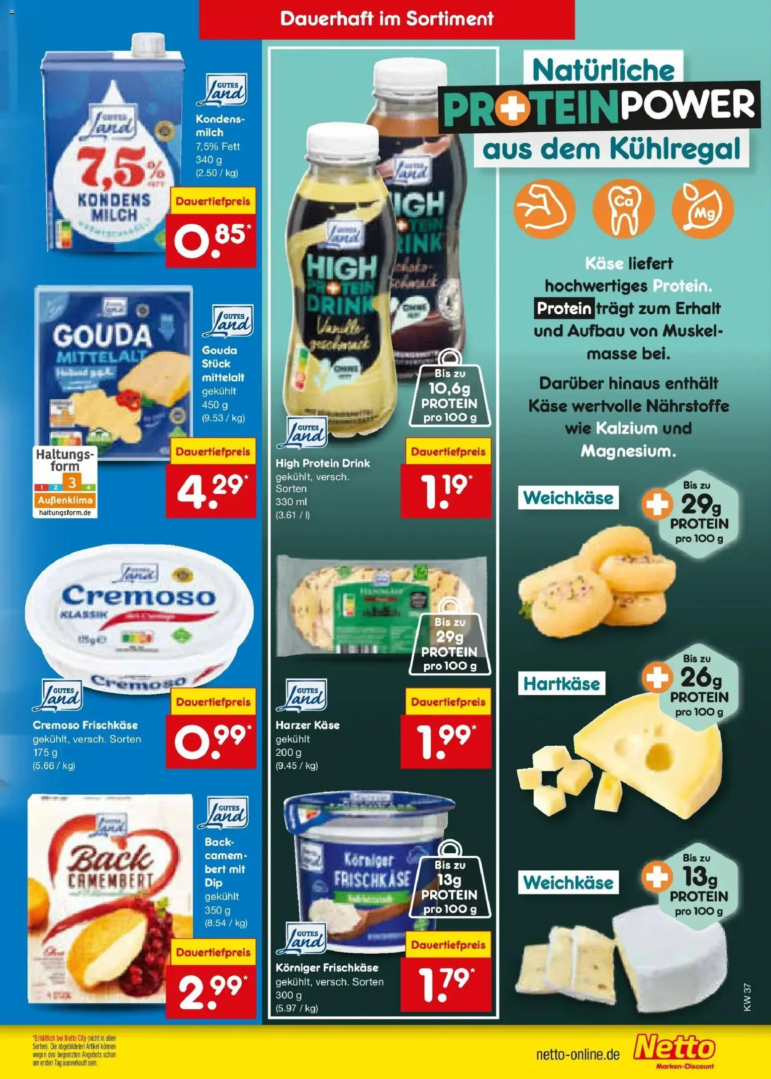 Netto Marken-Discount Prospekt Leonberg – gültig ab 07.09.2026 | Seite: 23 | Produkte: Käse, Gouda, Camembert, Frischkase