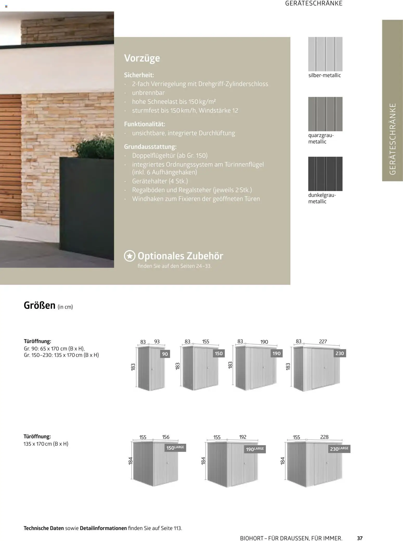 Dehner Biohort – Metall für Garten & Terrasse – gültig ab 01.01.2026 | Seite: 37