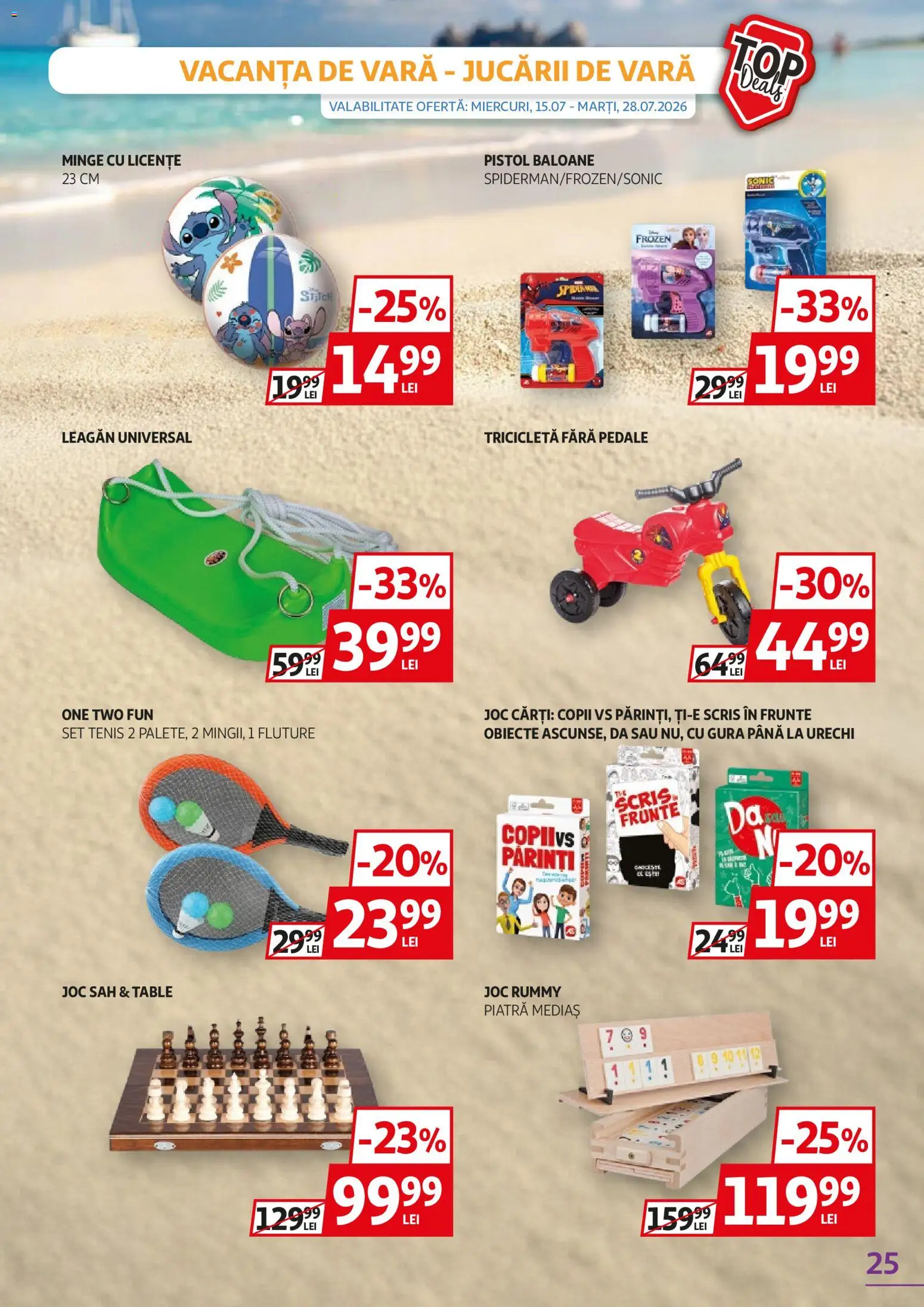 Noul catalog Auchan – valabil de la 15.07.2026 | Pagină: 25 | Produse: Joc, Cărți