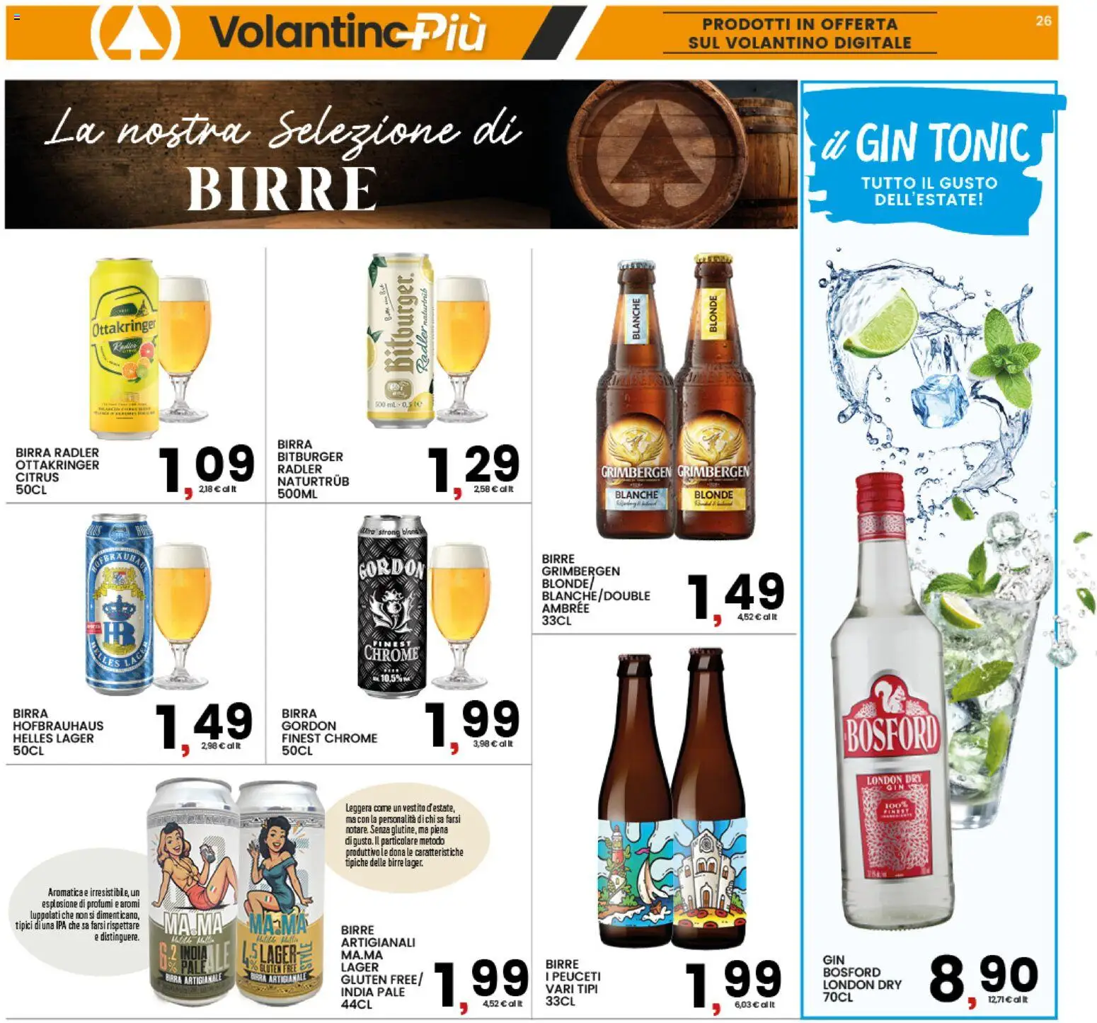 Volantino Interspar del 31/08/2026 | Pagina: 26 | Prodotti: Birra Artigianale, Gin, Vestito, Radler