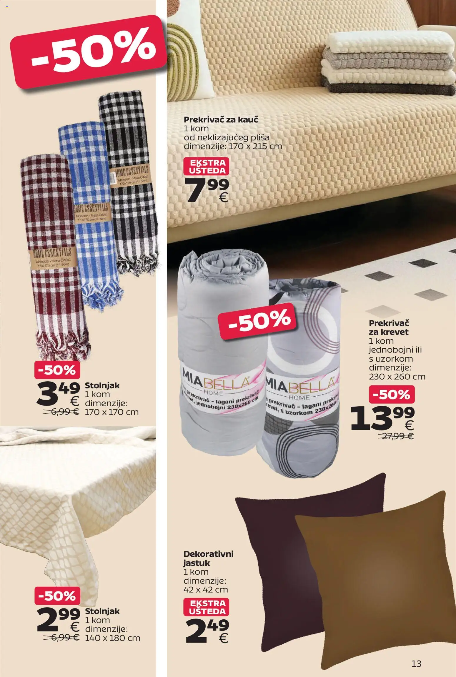 Tommy katalog | vrijedi od 28.09.2026 | Stranica: 13 | Proizvodi: Krevet, Jastuk, Kauč, Stolnjak