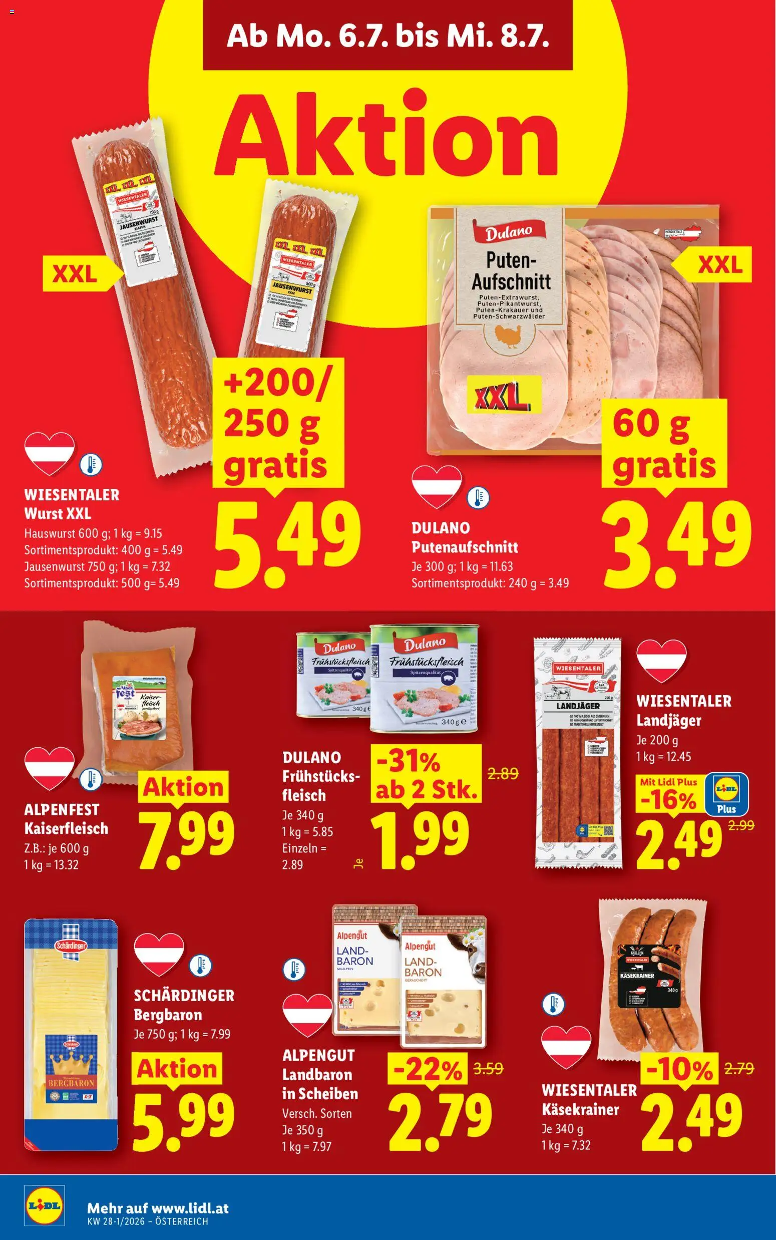 Lidl - Flugblatt gültig ab 02.07.2026 | Seite: 39 | Produkte: Wurst
