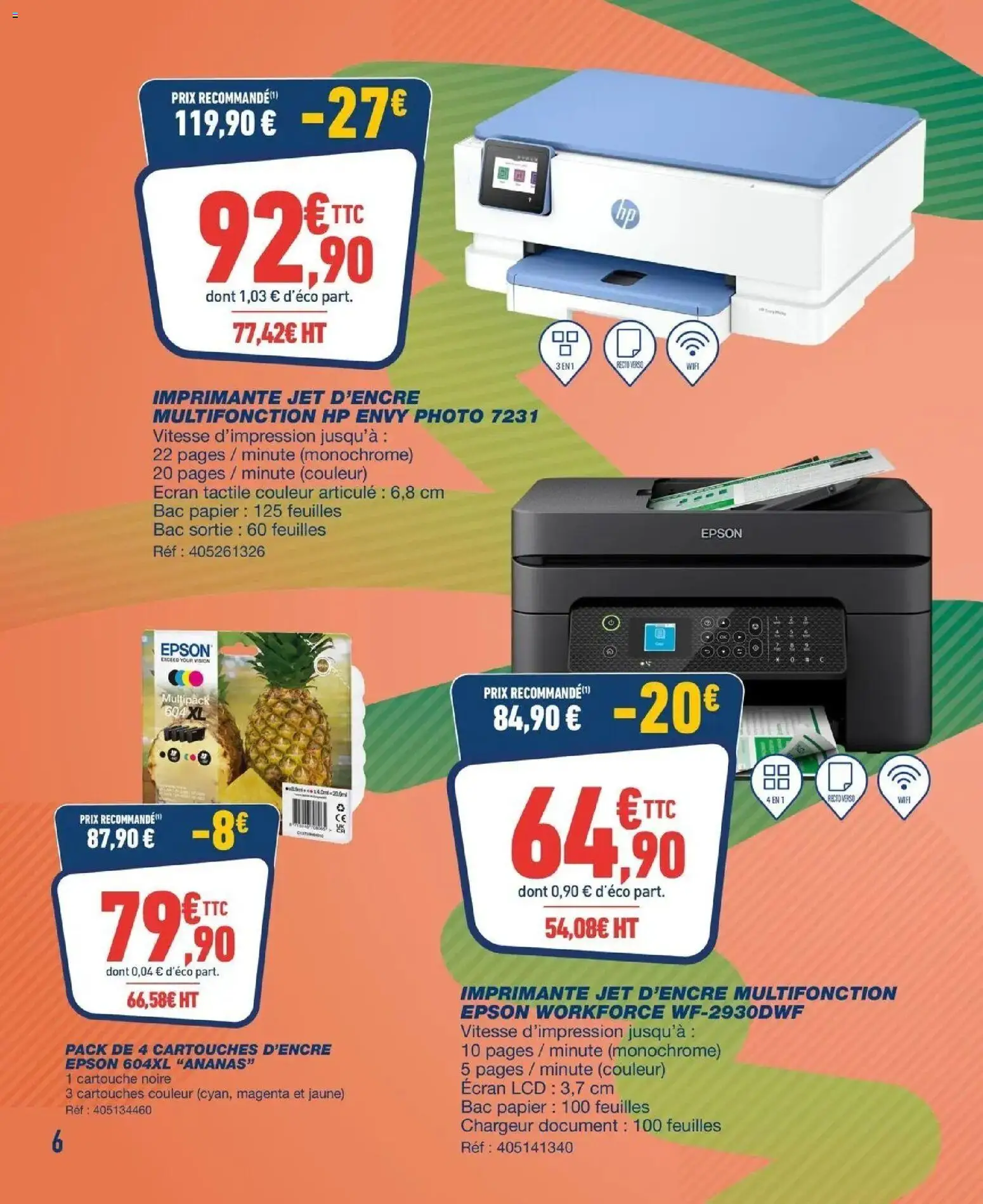 Bureau Vallée - Prix en folie! à partir du 02/11/2026 - promo en ligne | Page: 6 | Produits: Imprimante, Epson, Cartouche, Ananas
