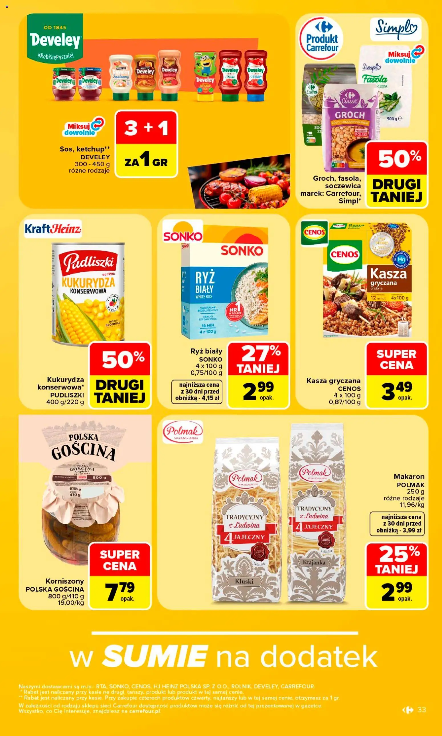 Carrefour gazetka od 10.08.2026 | Strona: 35 | Produkty: Hamburger, Kukurydza, Ryż, Soczewica