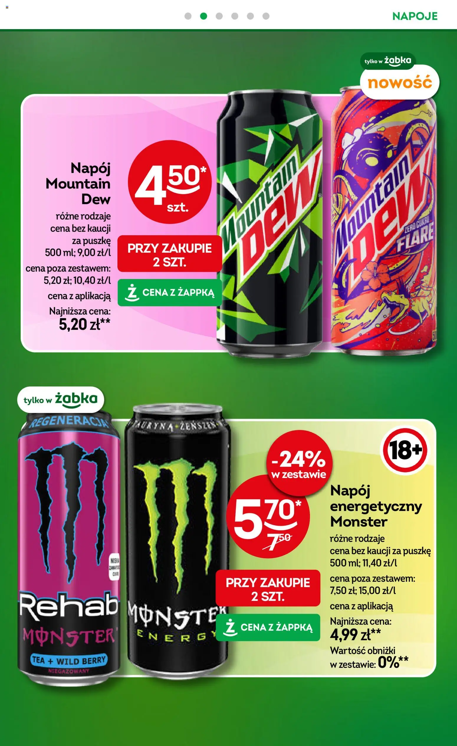 Żabka gazetka od 29.07.2026 | Strona: 25 | Produkty: Napoje, Napój energetyczny