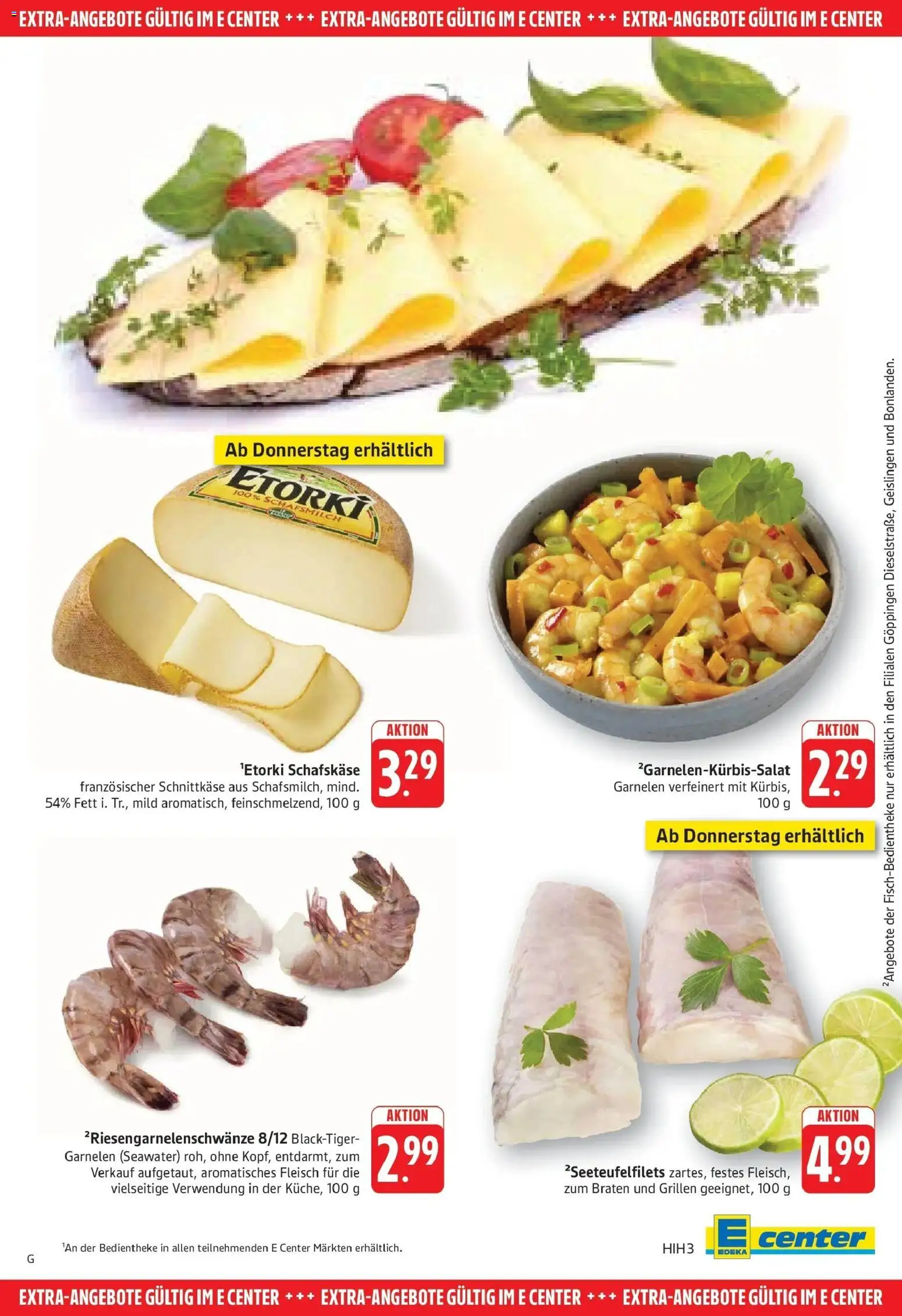 Edeka Prospekt Eislingen (ab 21.09.2026) » Angebote Online | Seite: 23 | Produkte: Garnelen, Fleisch, Schafskase